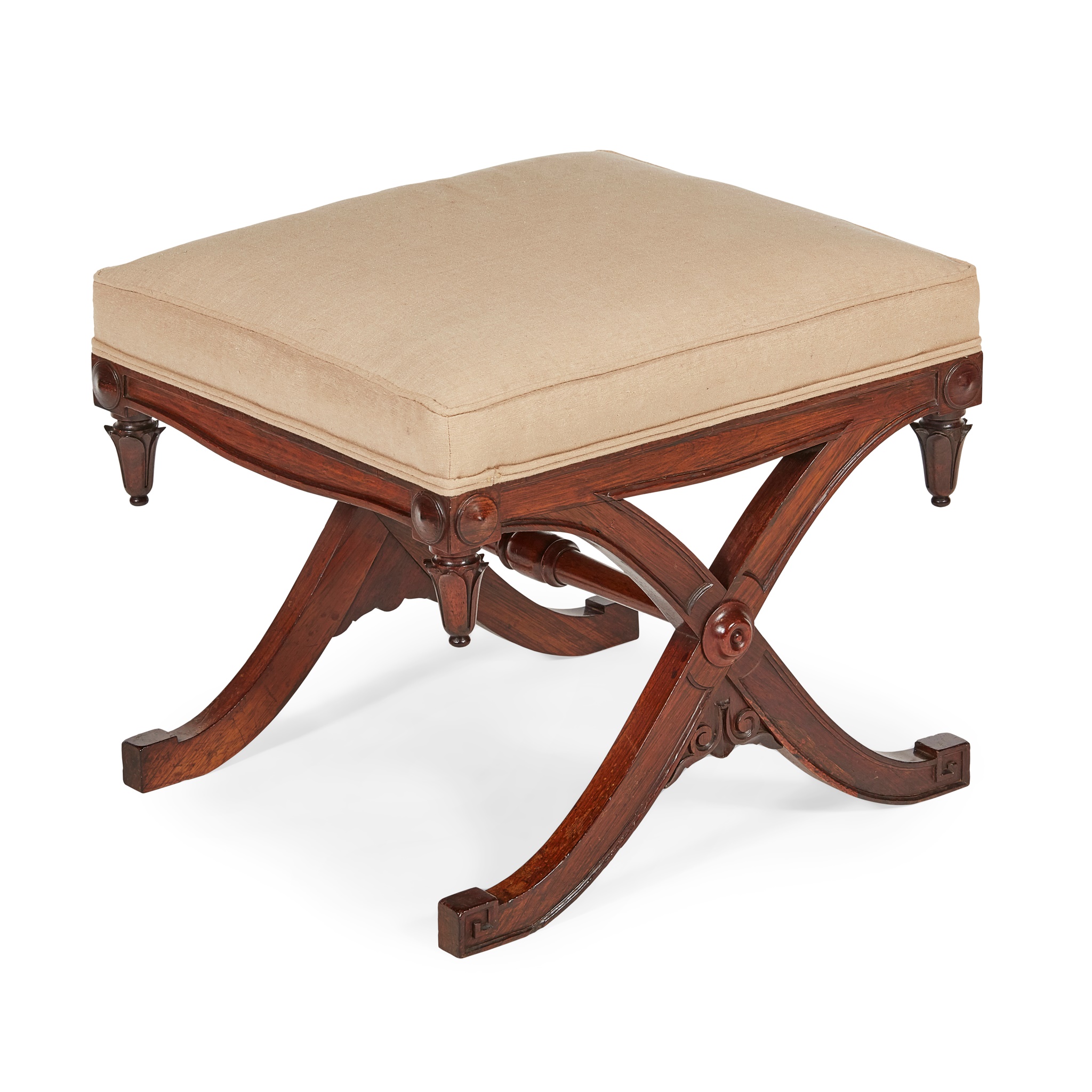 GEORGE IV ROSEWOOD X FORM STOOL