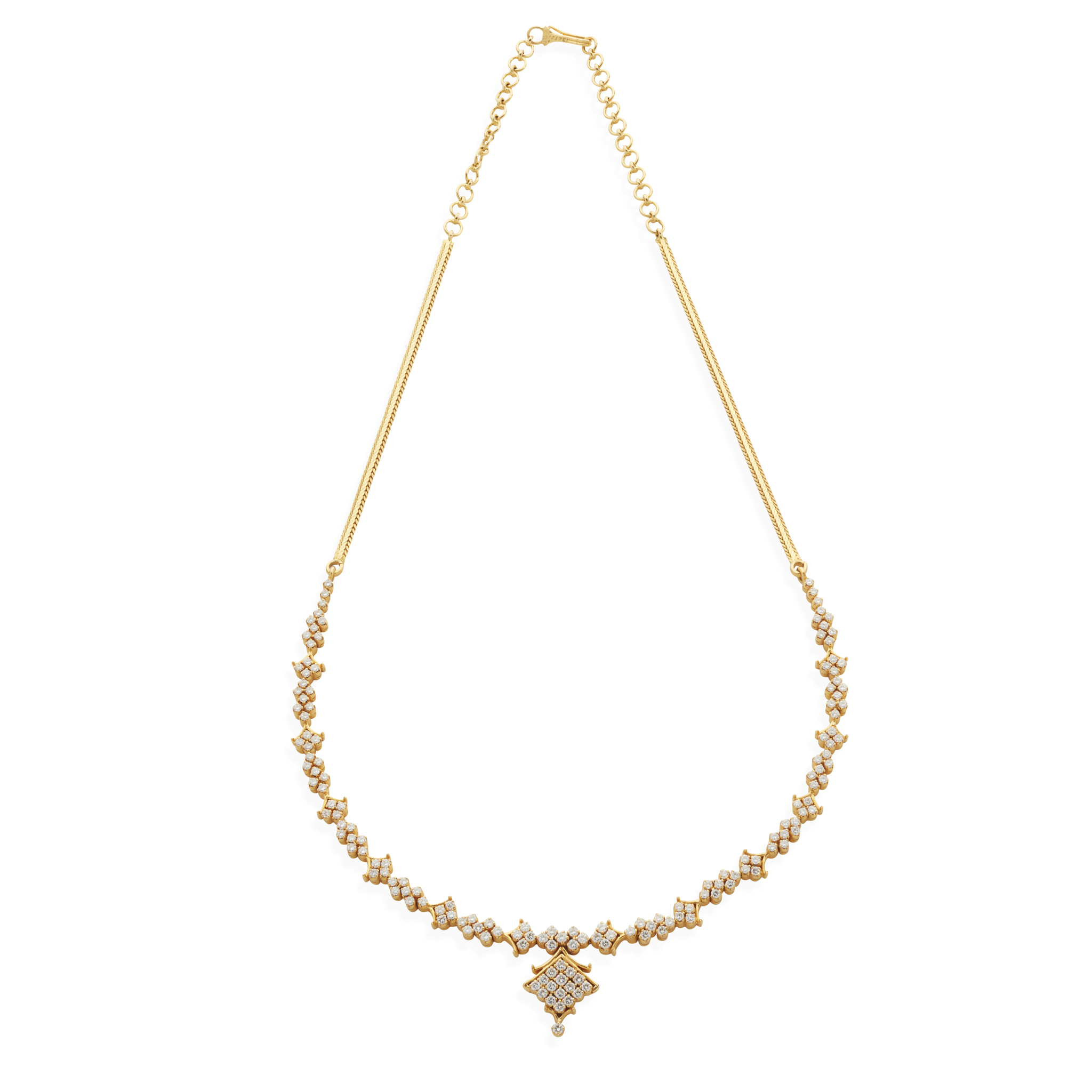 A diamond necklace