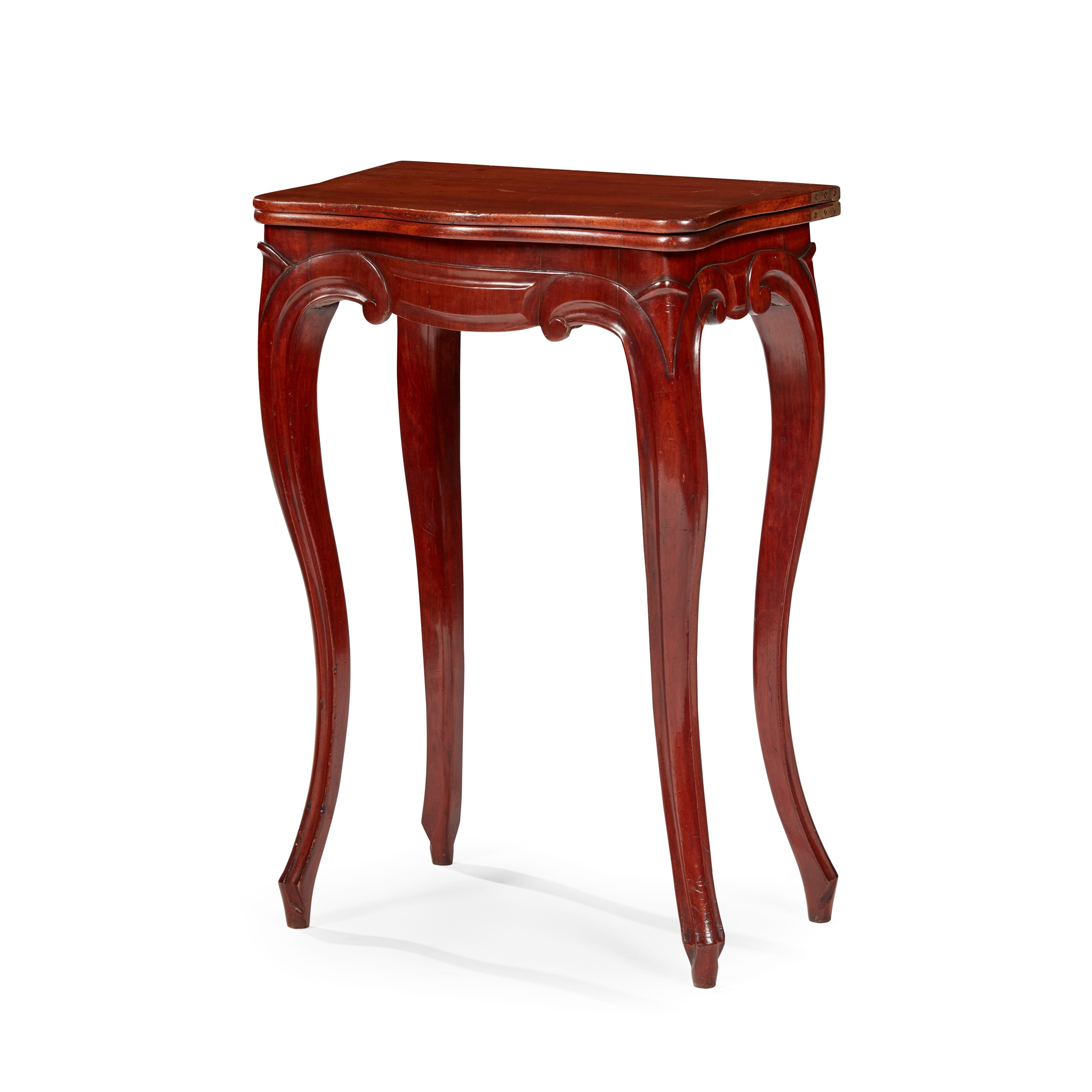 LOUIS-PHILIPPE MAHOGANY SMALL FOLD-OVER TEA TABLE