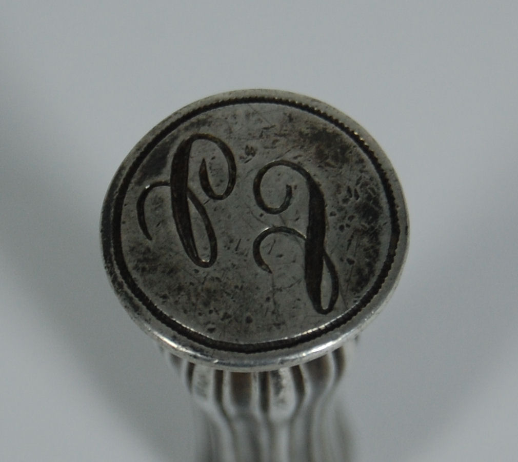 A Dutch 19th century silver desk seal