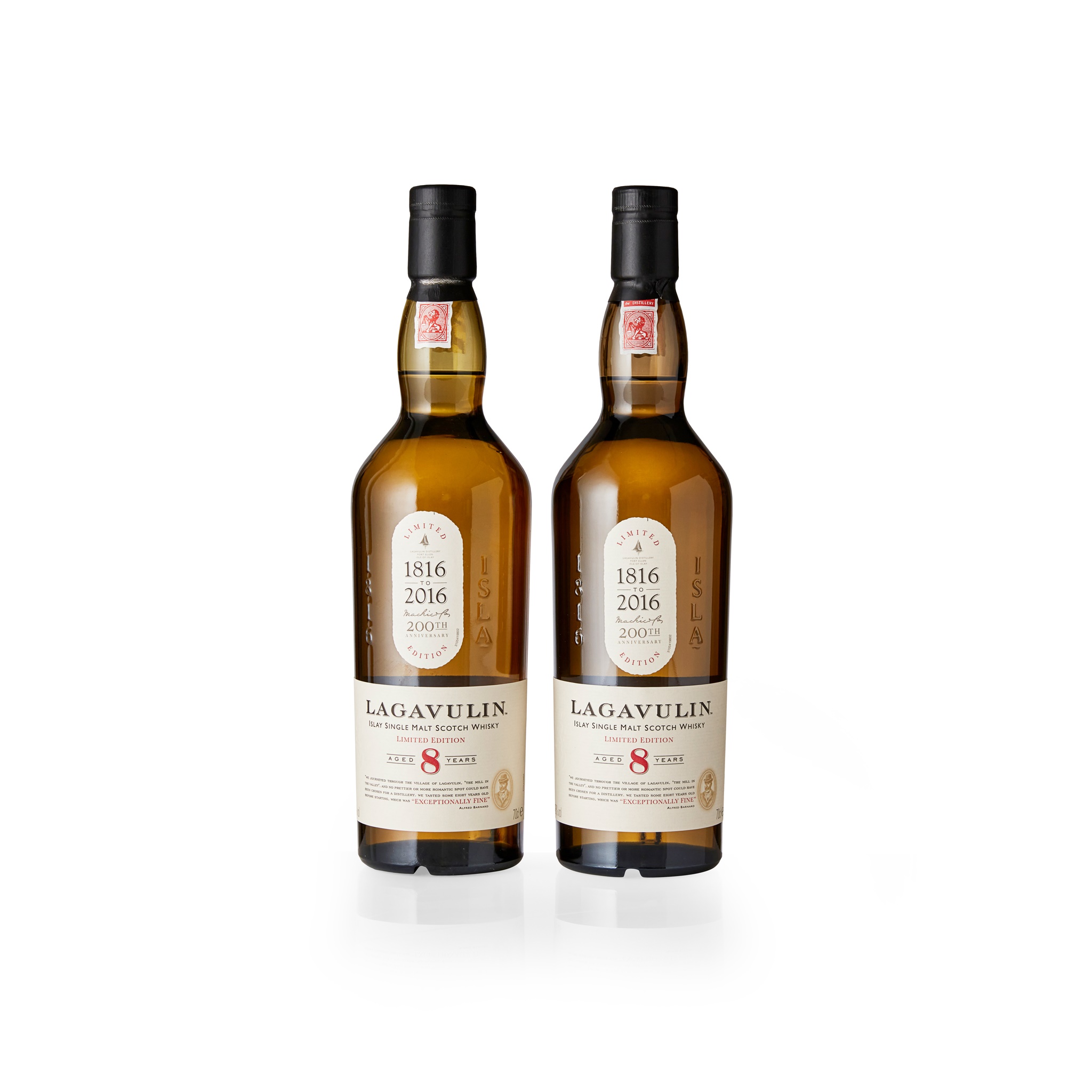 TWO BOTTLES OF LAGAVULIN 8 YEAR OLD - 200TH ANNIVERSARY EDITION