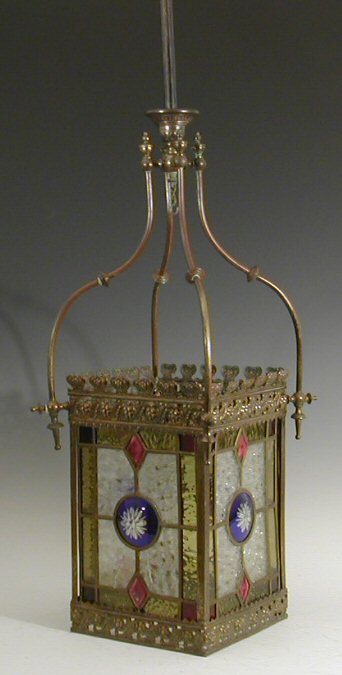A late 19th century hall lantern,
