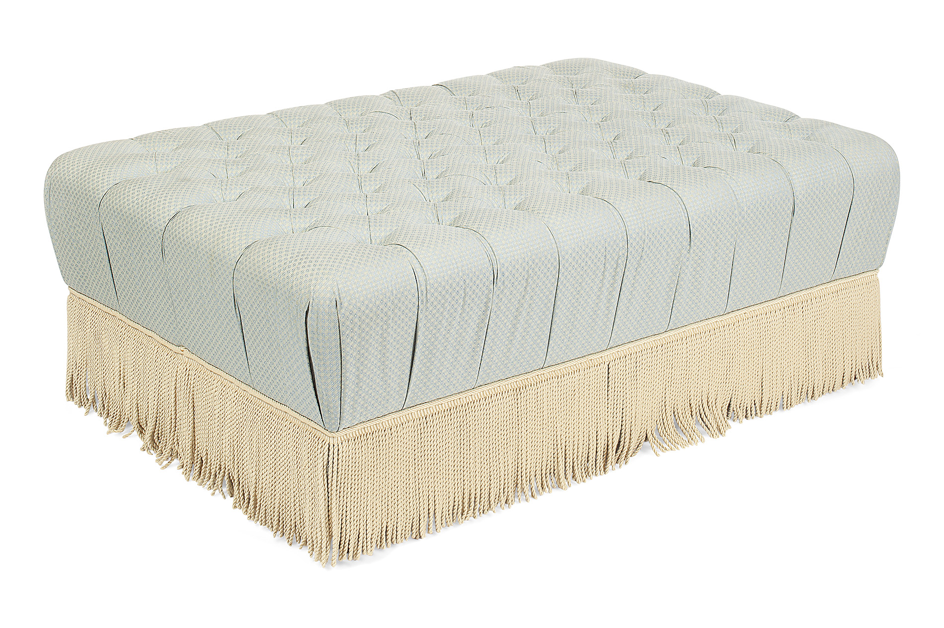 LARGE UPHOLSTERED POUFFE