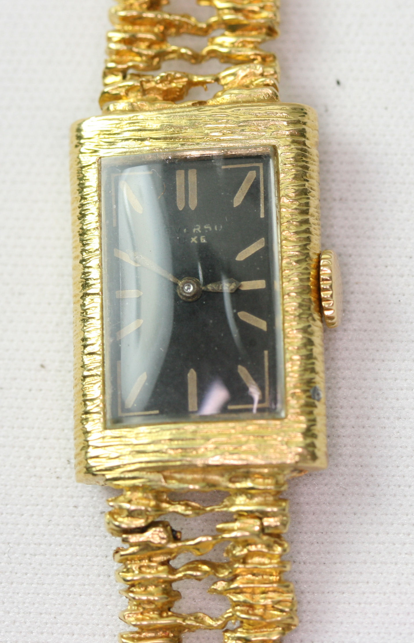 A mid-20th century lady's gold wrist watch