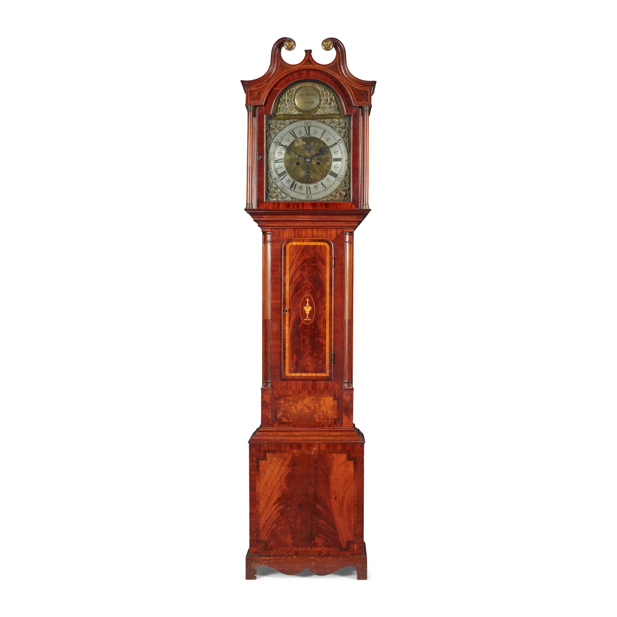 GEORGE III SCOTTISH MAHOGANY LONGCASE CLOCK, JAMES YOUNG, DUNDEE
