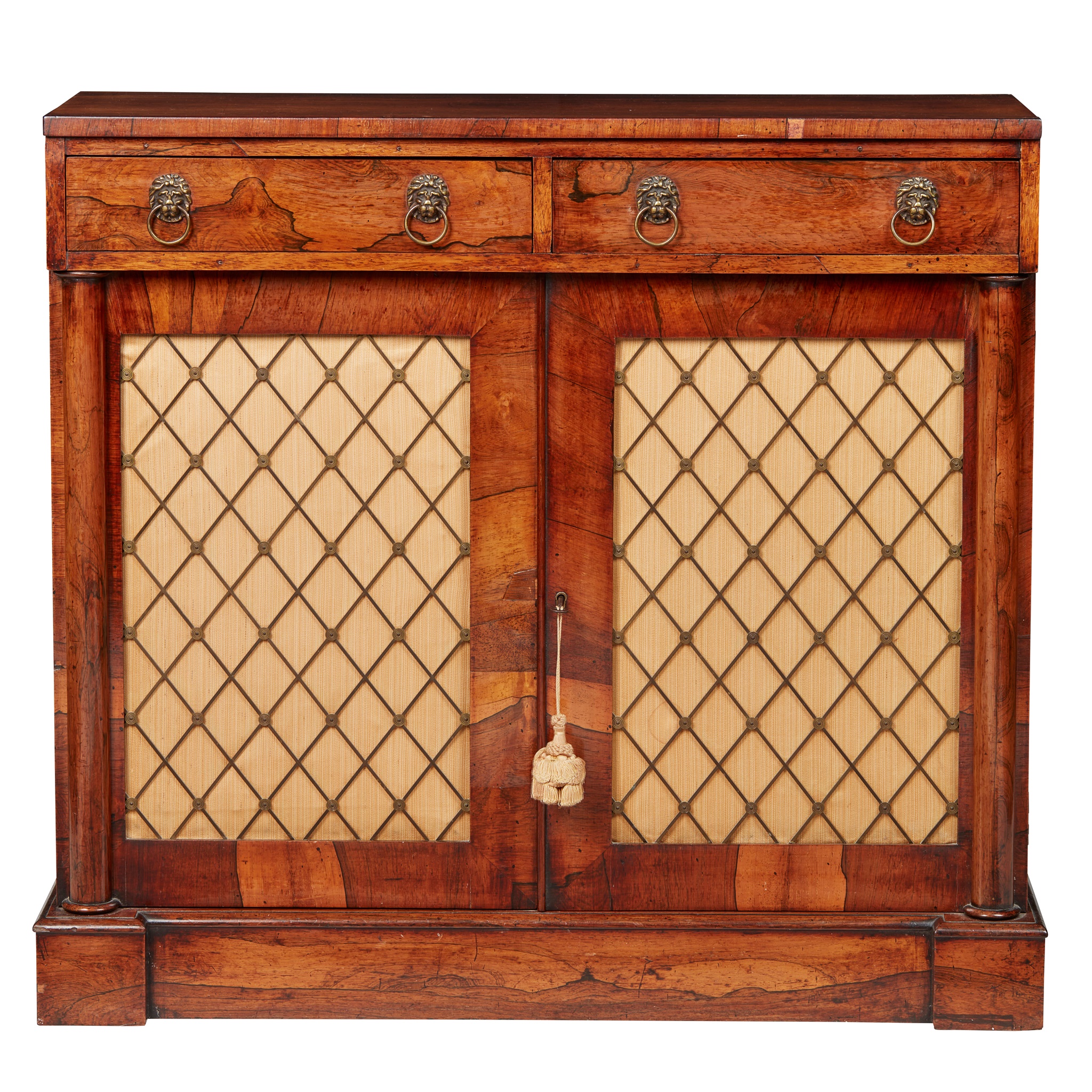 REGENCY STYLE ROSEWOOD SIDE CABINET