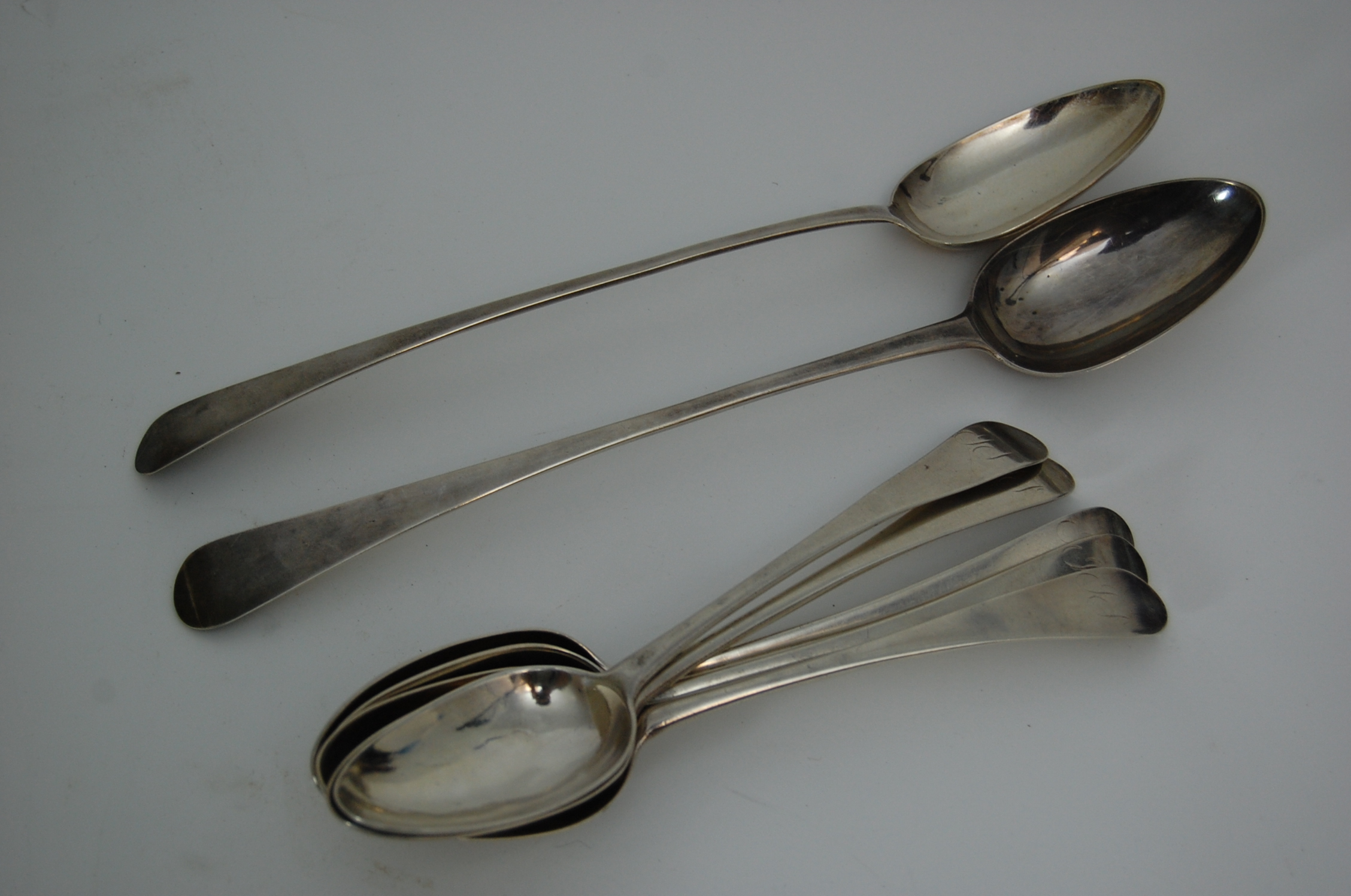 A matched group of Scottish silver flatware
