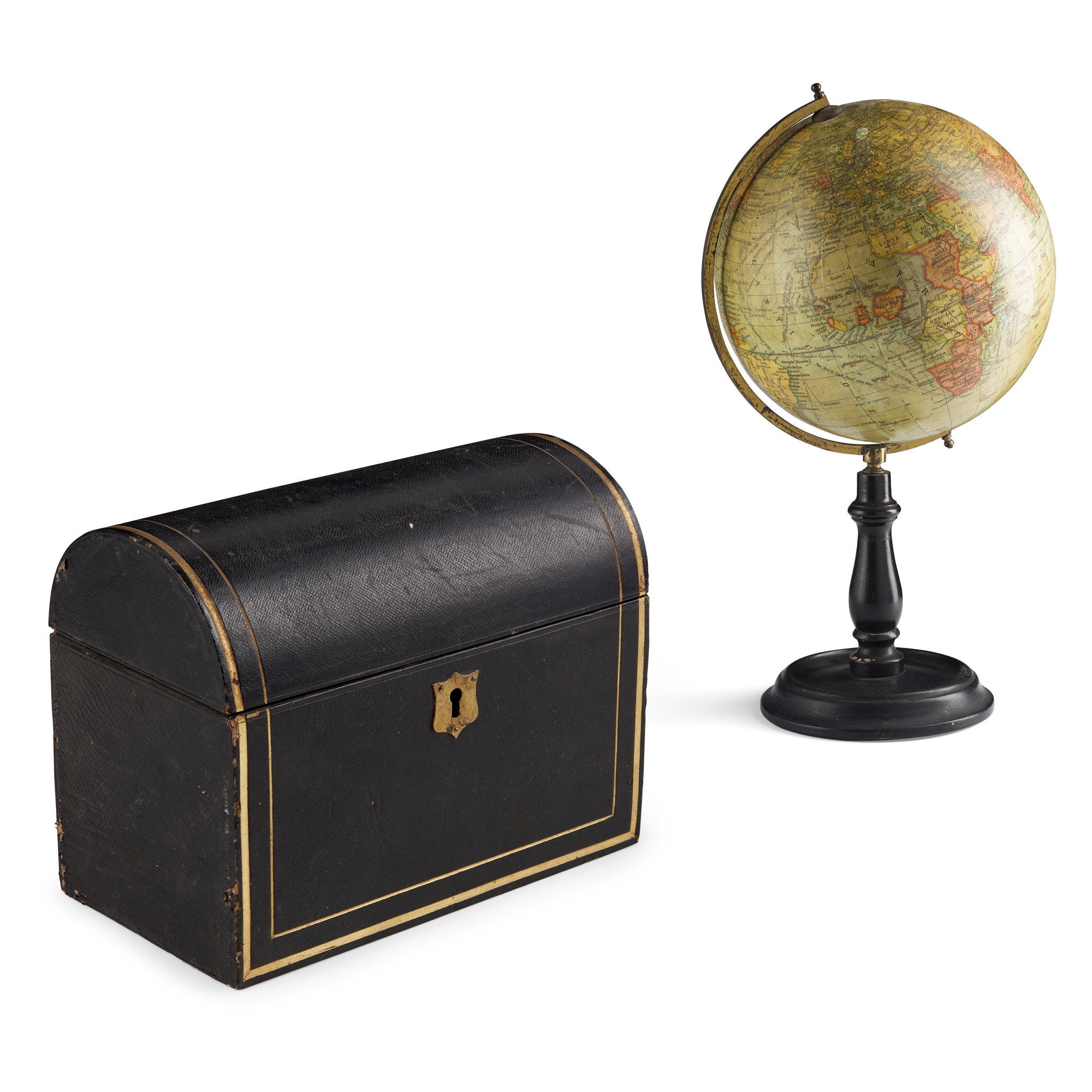 8-INCH TERRESTRIAL TABLE GLOBE, BY GEOGRAPHIA LTD., LONDON