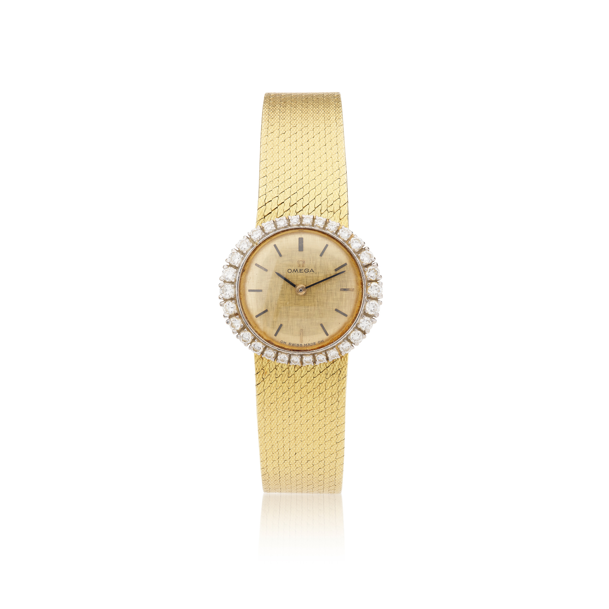 Omega: A diamond wristwatch, circa 1965