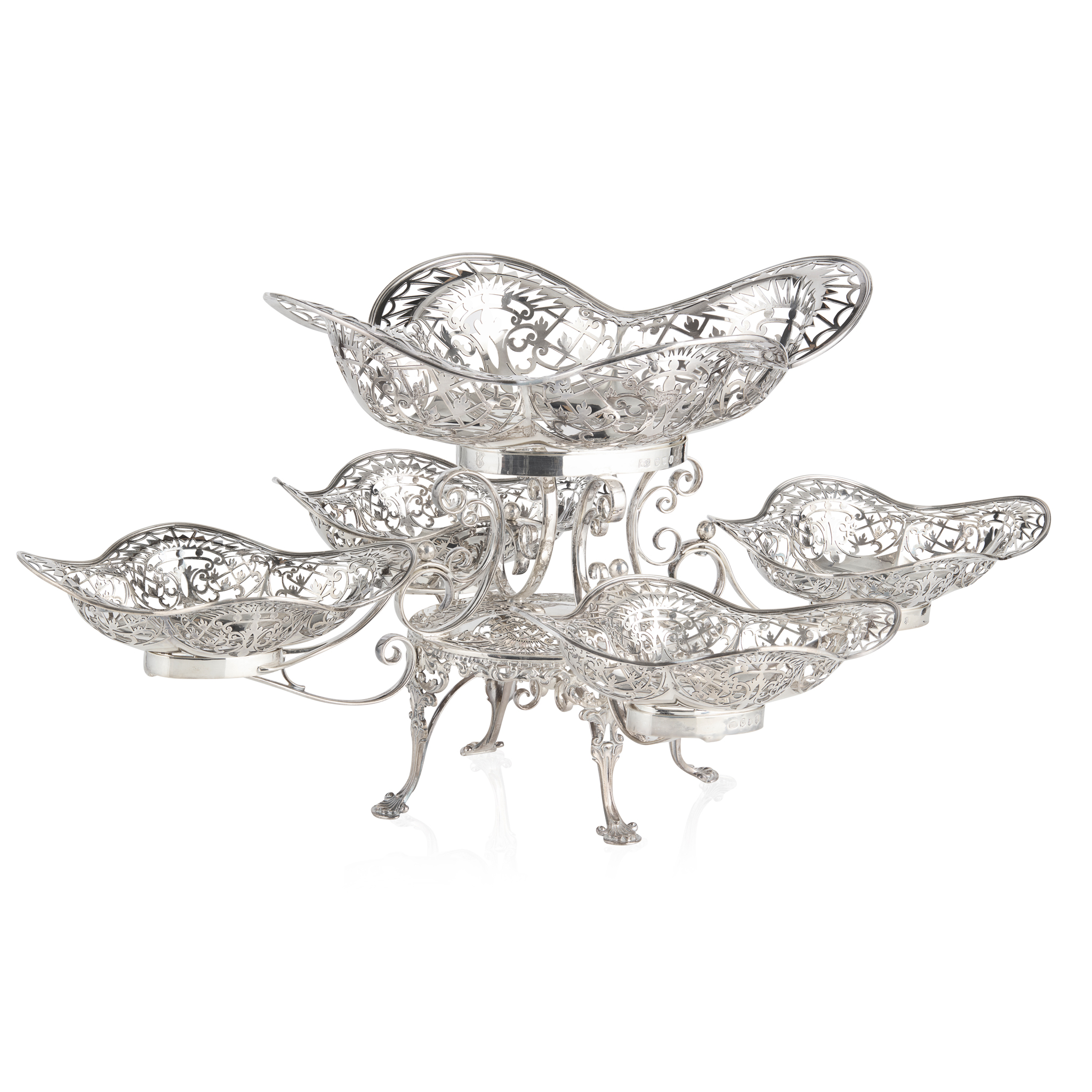 AN EDWARDIAN EPERGNE