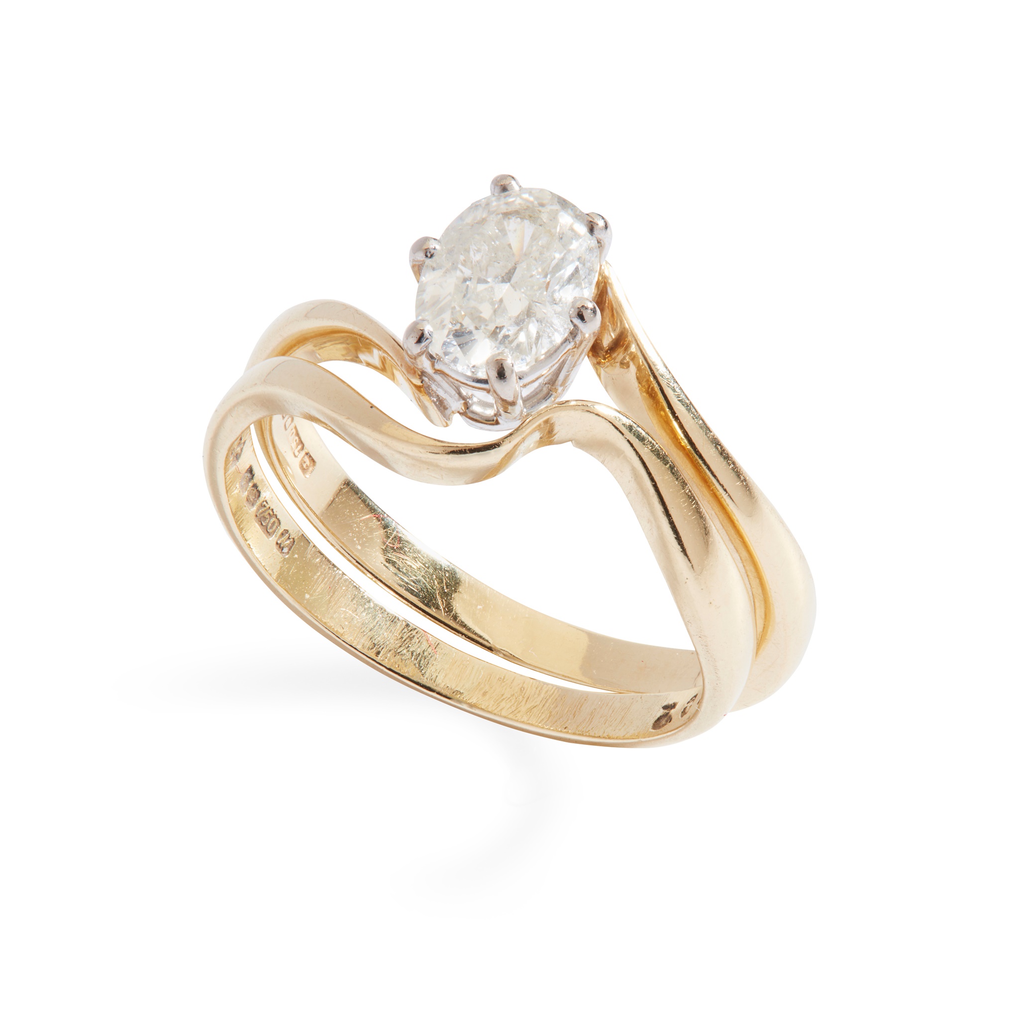 A diamond single-stone ring