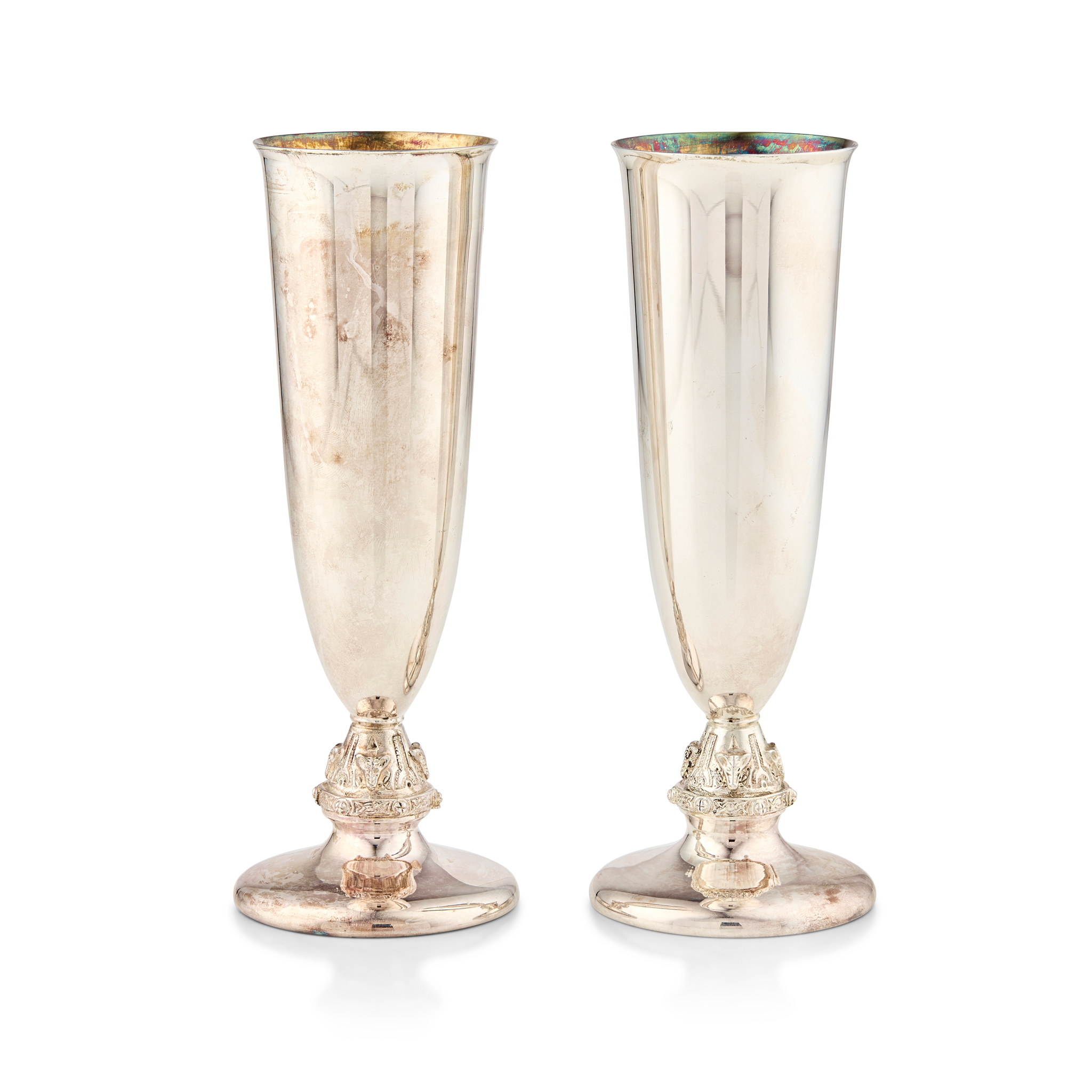A PAIR OF EARLY 2000s CHAMPAGNE FLUTES
