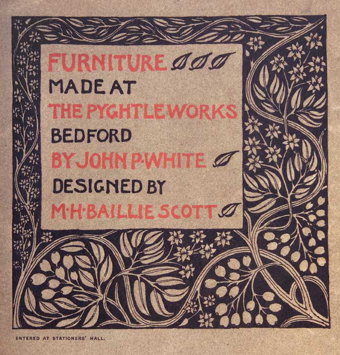 White, John P. 'Furniture made at the Pyghtle Works, Bedford, designed by H.M. Baillie Scott',