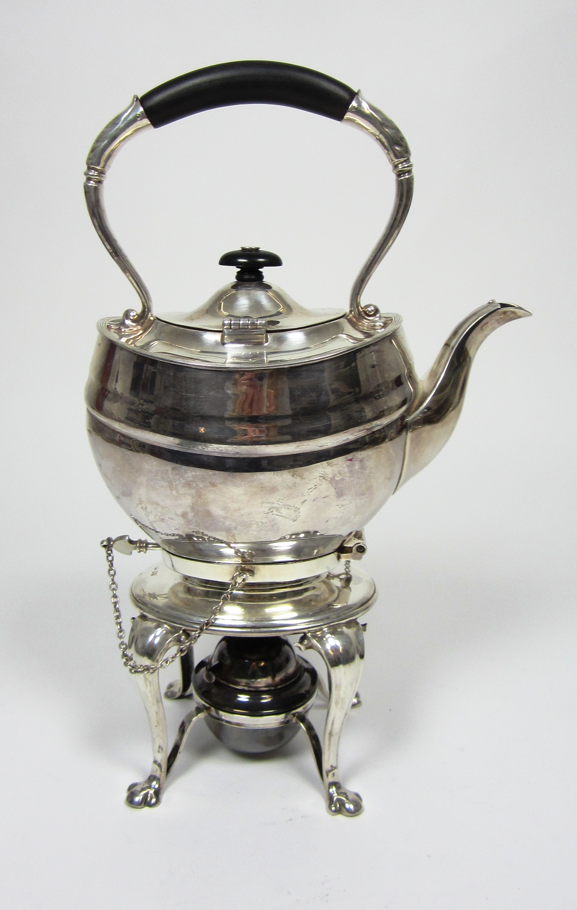 A modern spirit kettle stand and burner