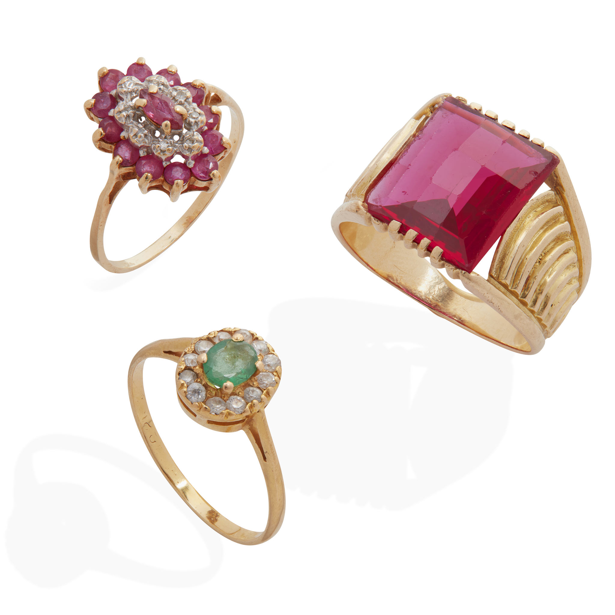 A gentleman's synthetic ruby ring
