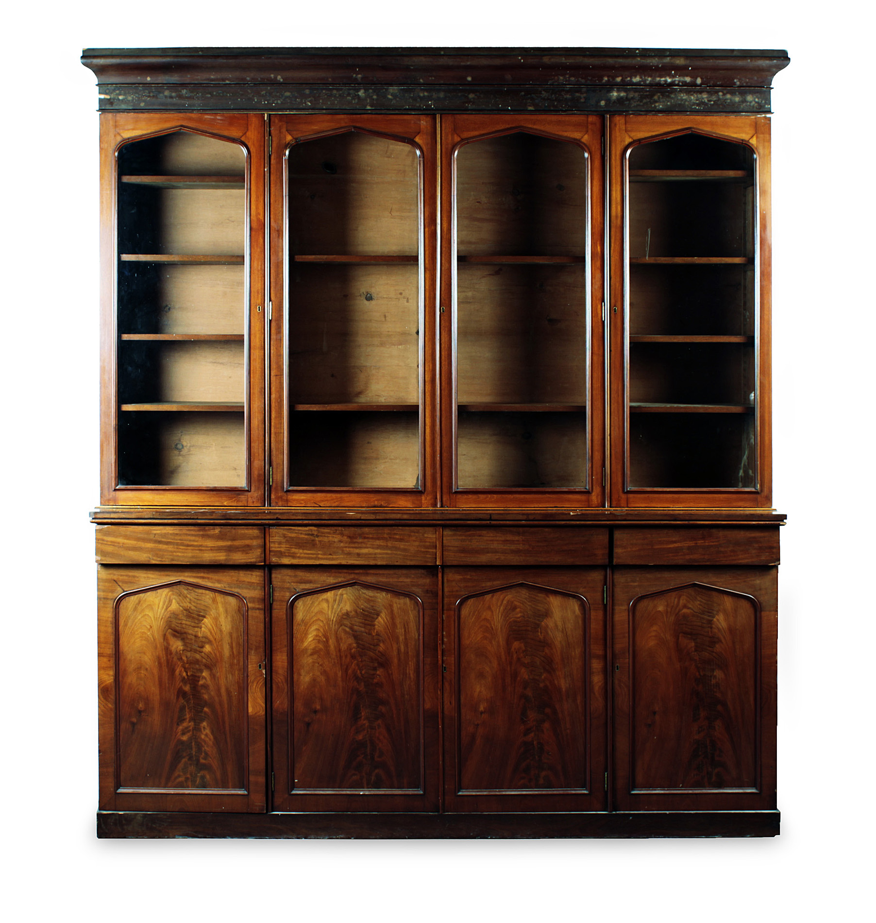VICTORIAN MAHOGANY LIBRARY BOOKCASE