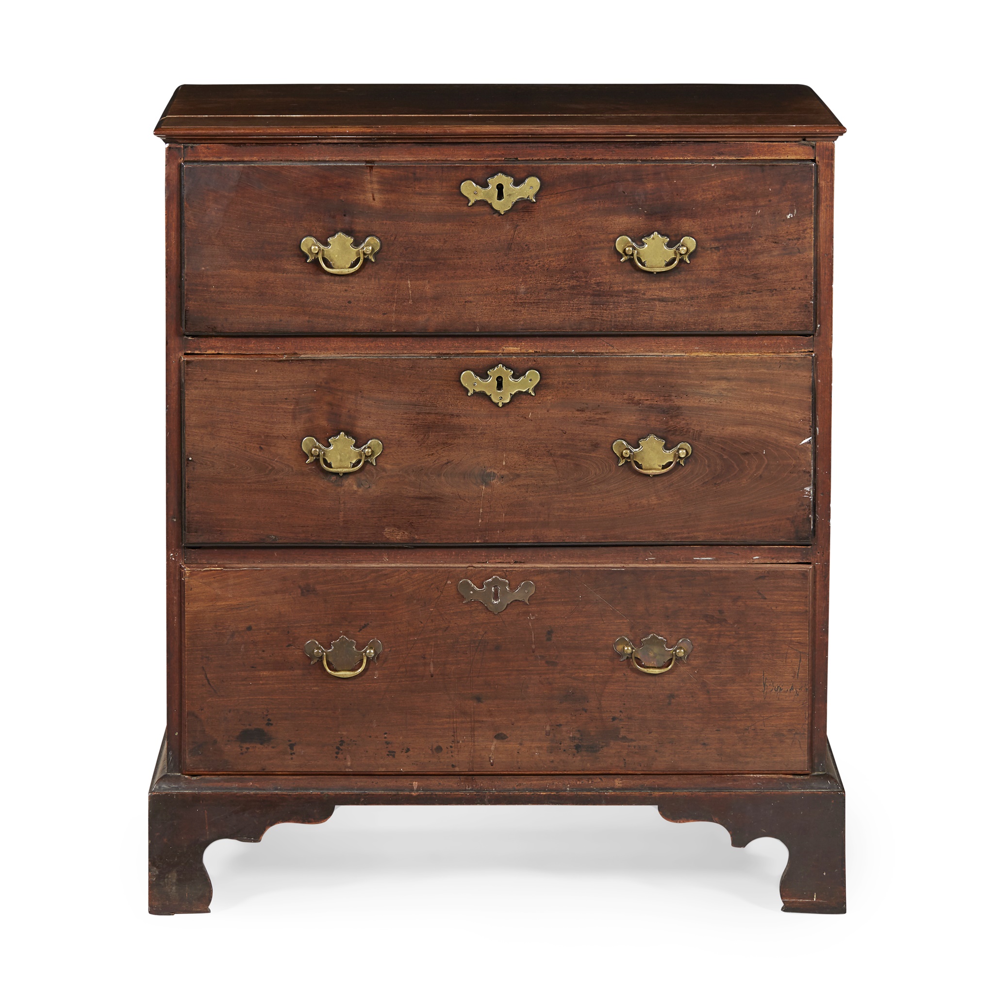 GEORGE III MAHOGANY CHEST OF DRAWERS