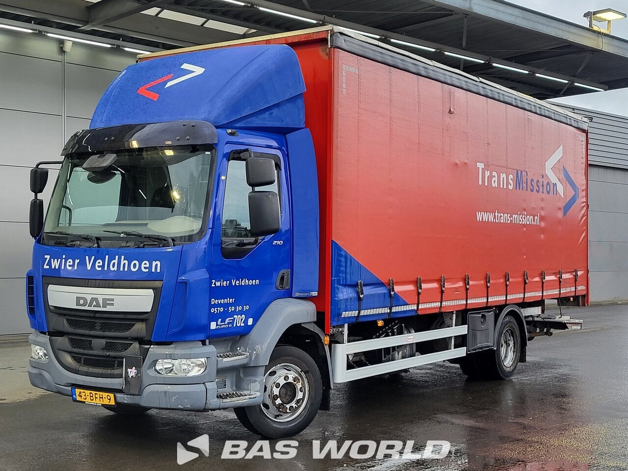 DAF LF 210 Euro 6 Dhollandia Taillift Cruise Control Curtainsider Truck 2014