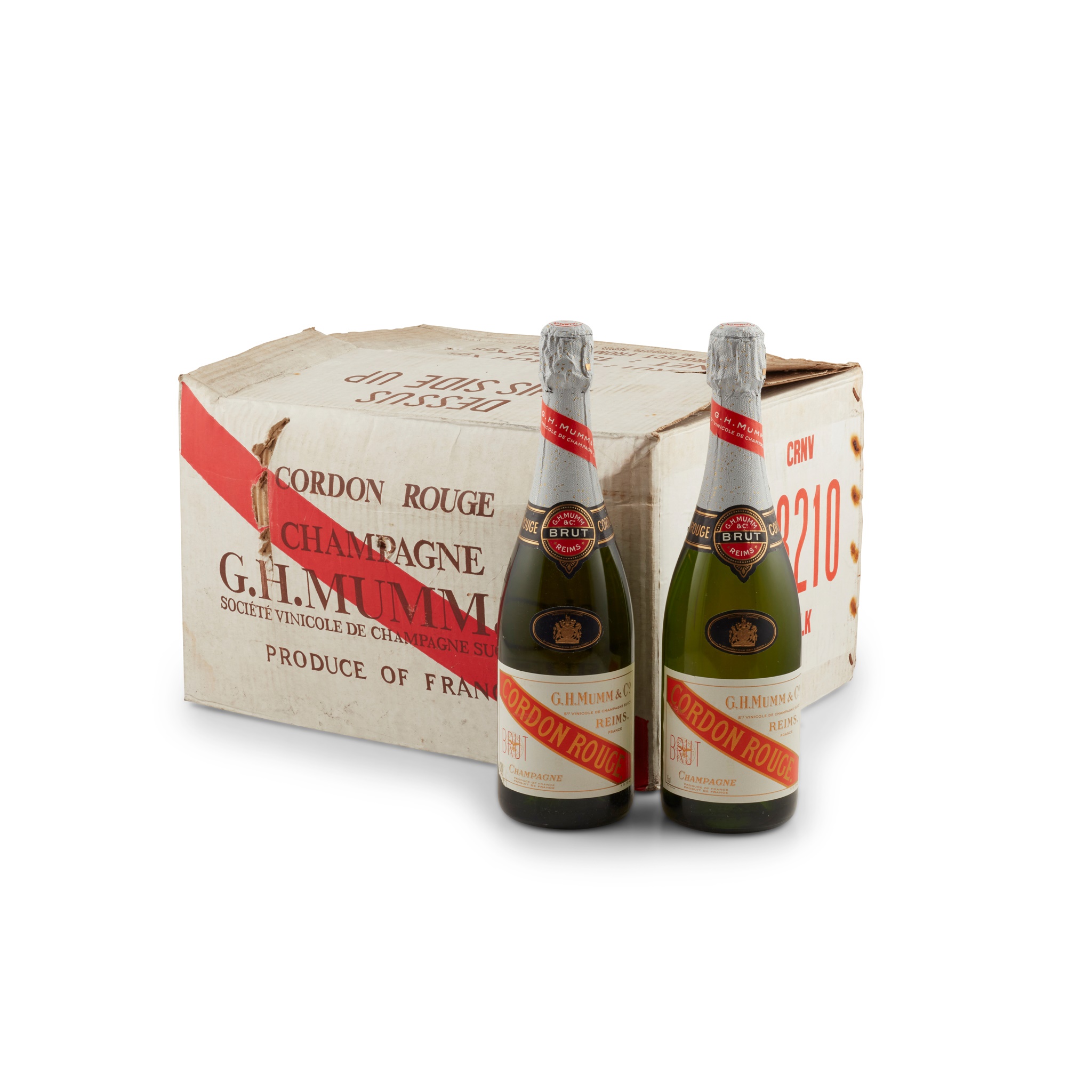 A cased box of twelve bottles of Champagne