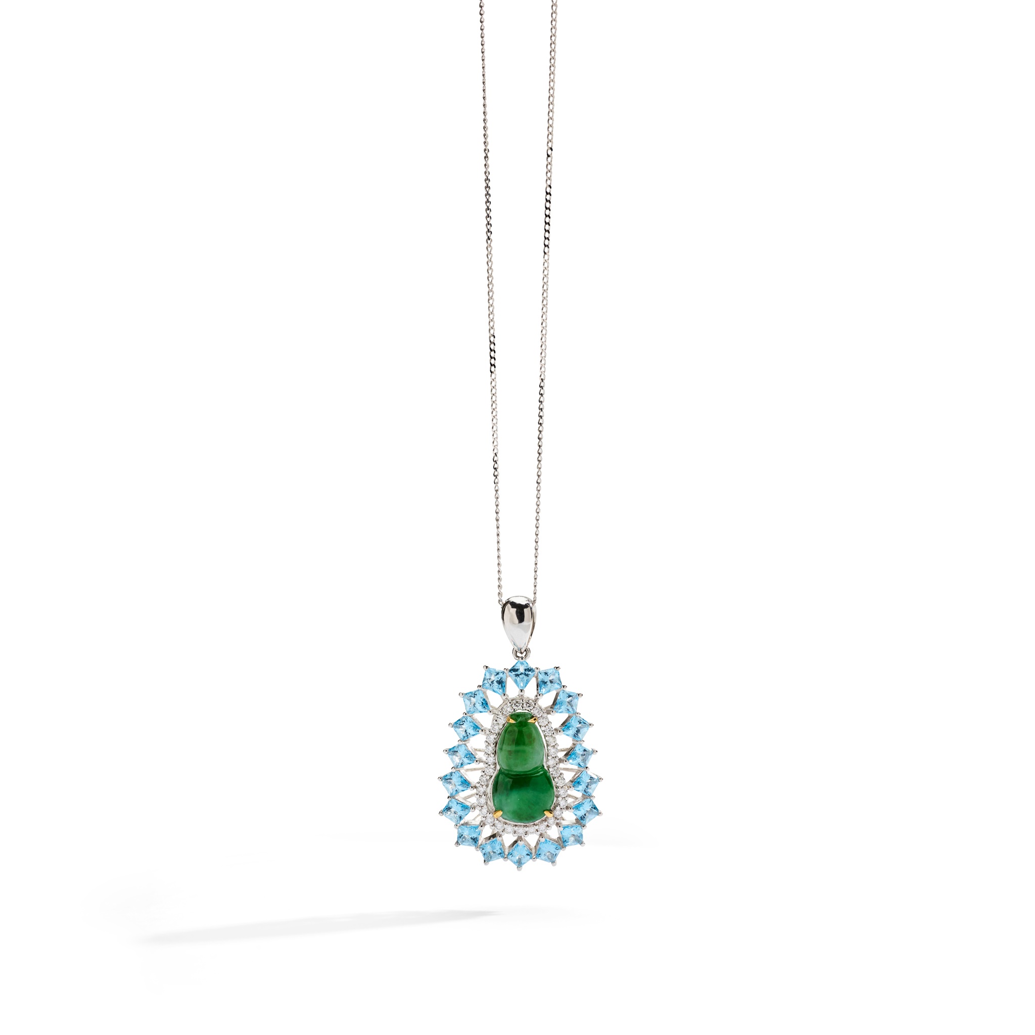 A gem-set pendant