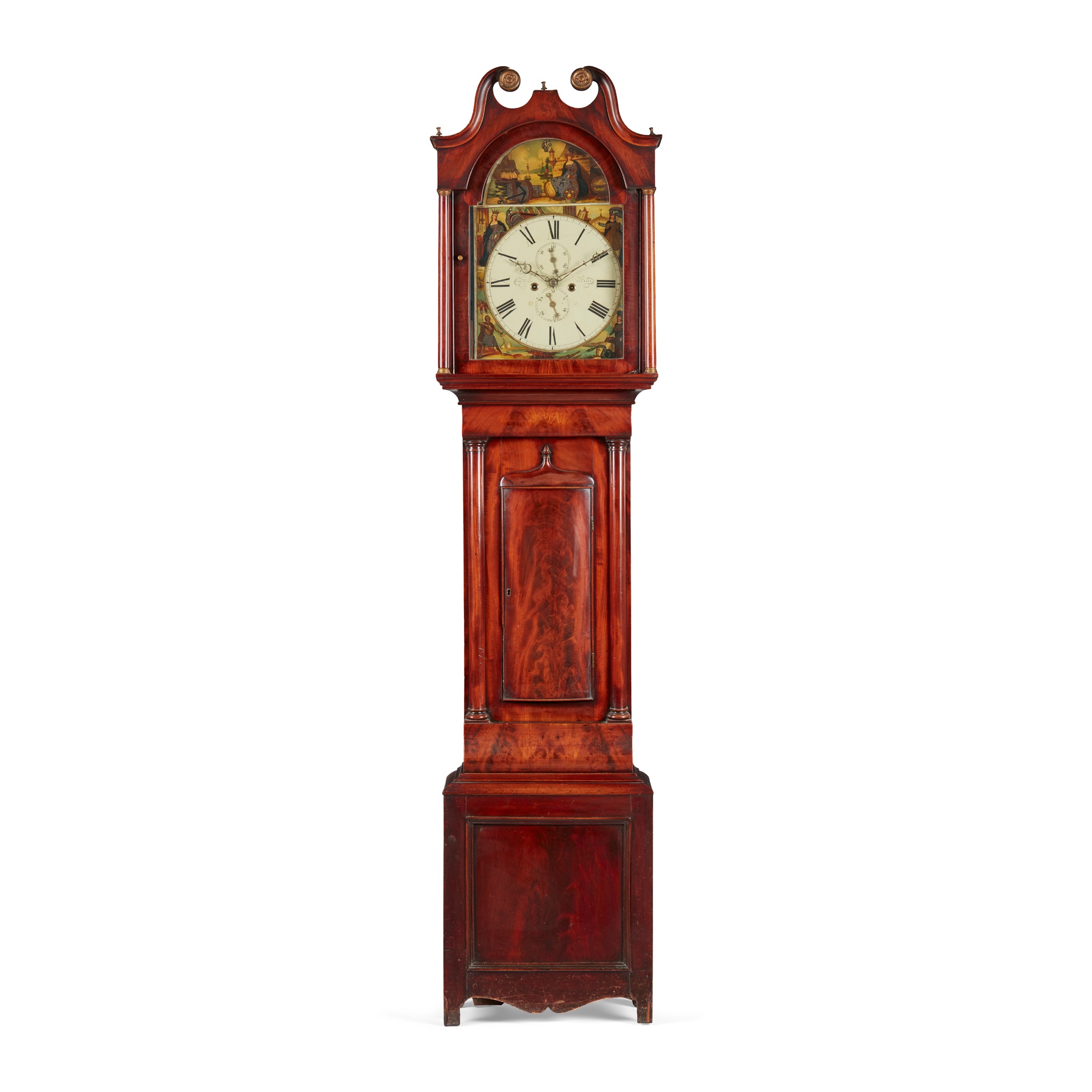 A SCOTTISH MAHOGANY LONGCASE CLOCK, ROBERT CURRER, FALKIRK