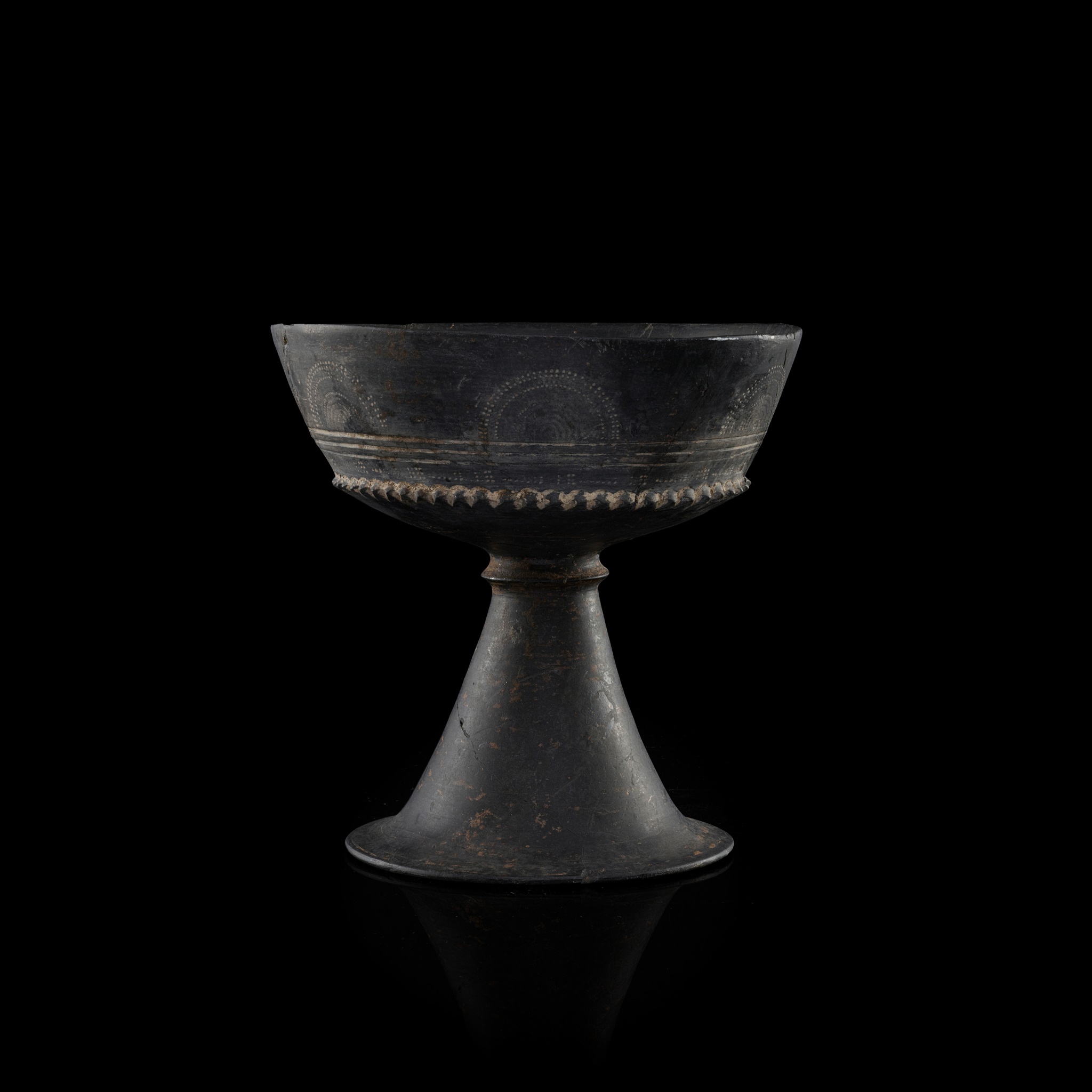 ETRUSCAN BUCCHERO CHALICE