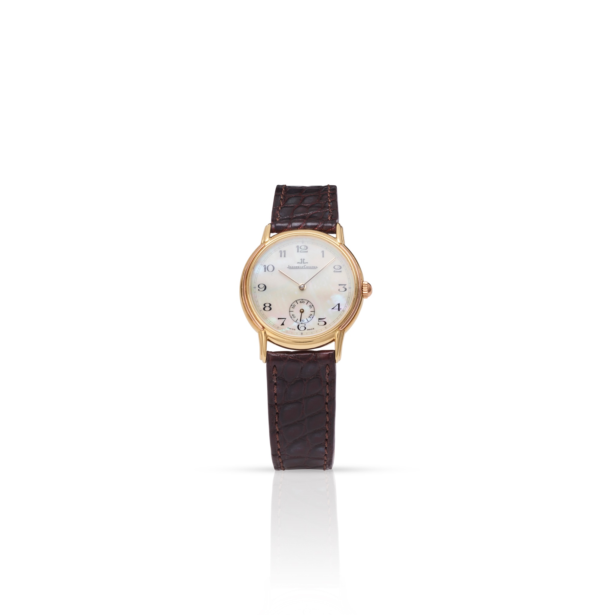 Jaeger-leCoultre: a mother of pearl wristwatch