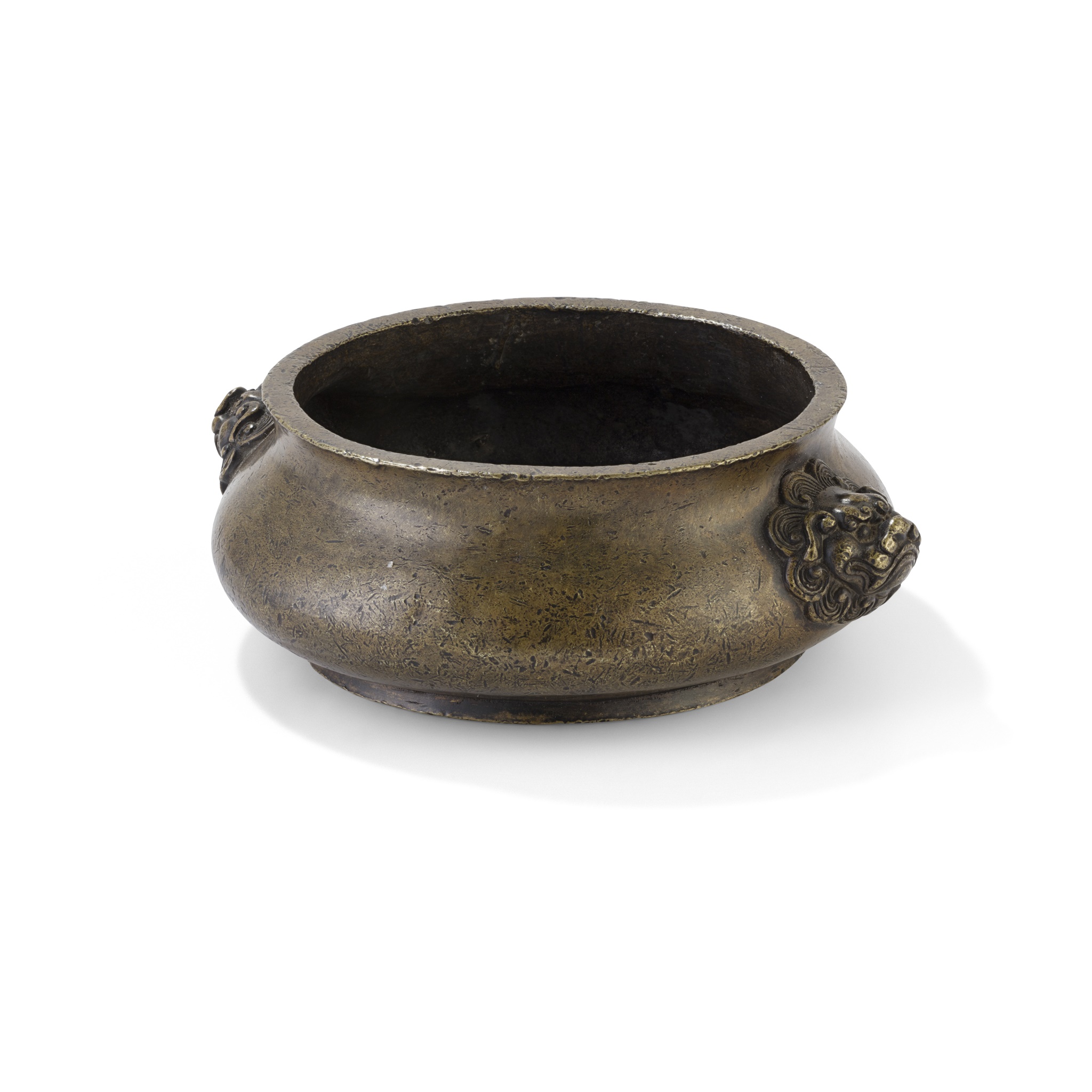 BRONZE 'LION HEAD' CENSER