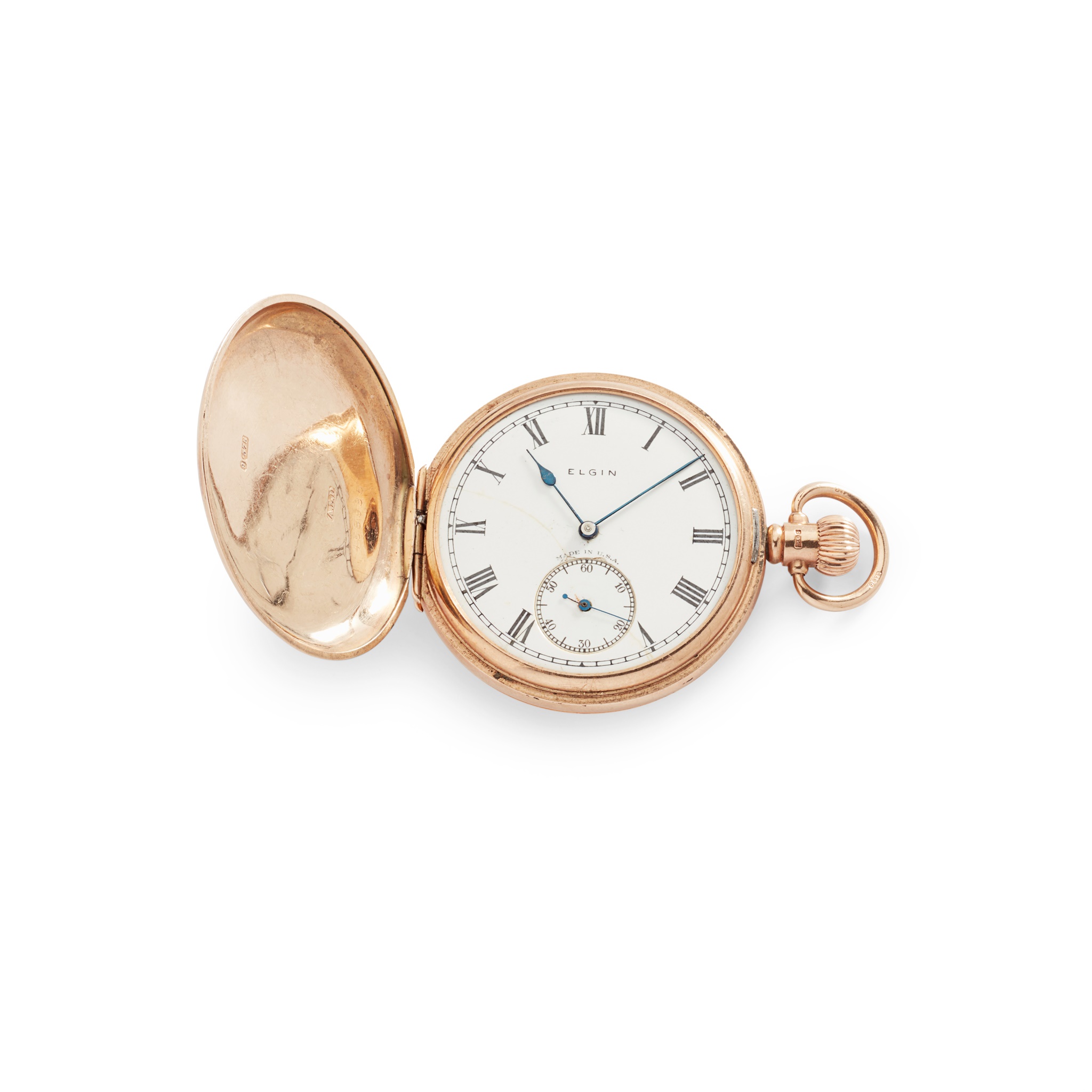 A 9ct gold pocket watch