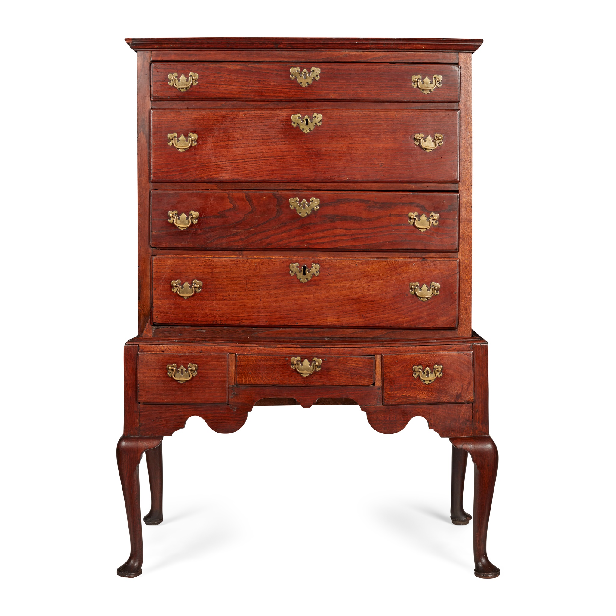 GEORGE I OAK CHEST ON STAND