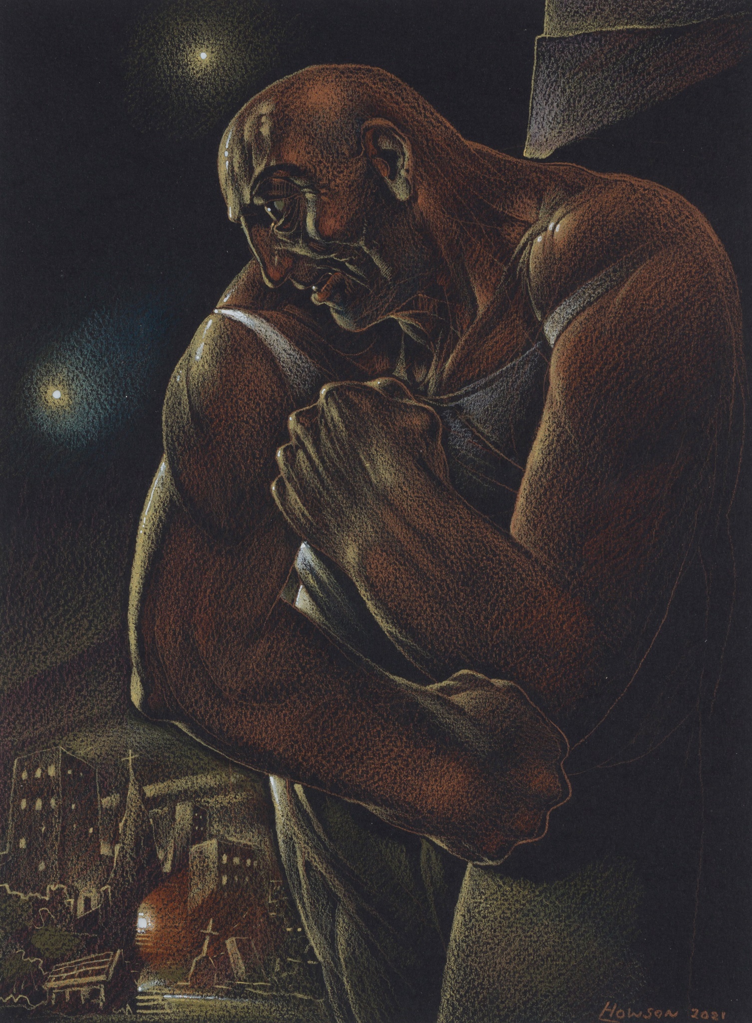 PETER HOWSON O.B.E. (SCOTTISH 1958-)