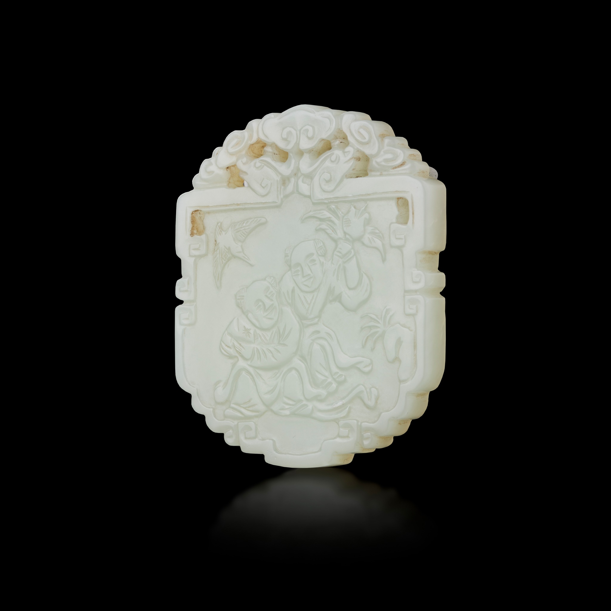 WHITE JADE PLAQUE
