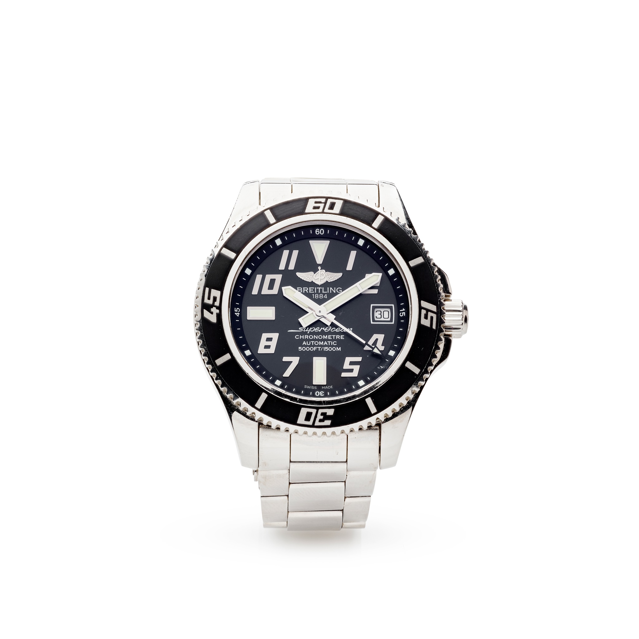 Breitling: a steel wrist watch