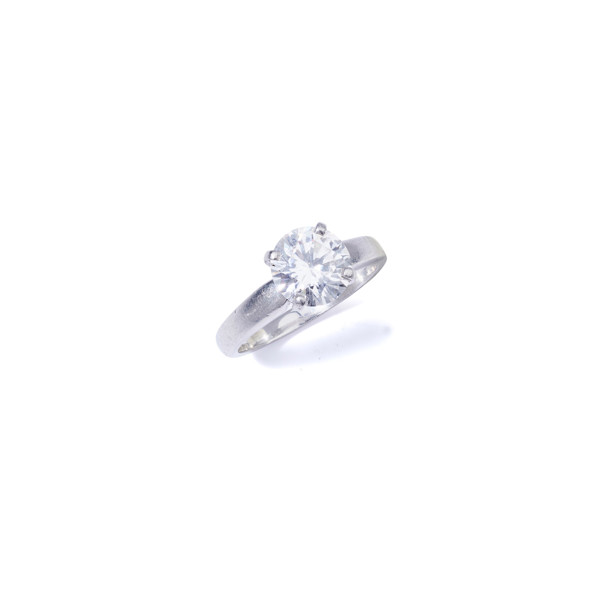 A diamond single-stone ring
