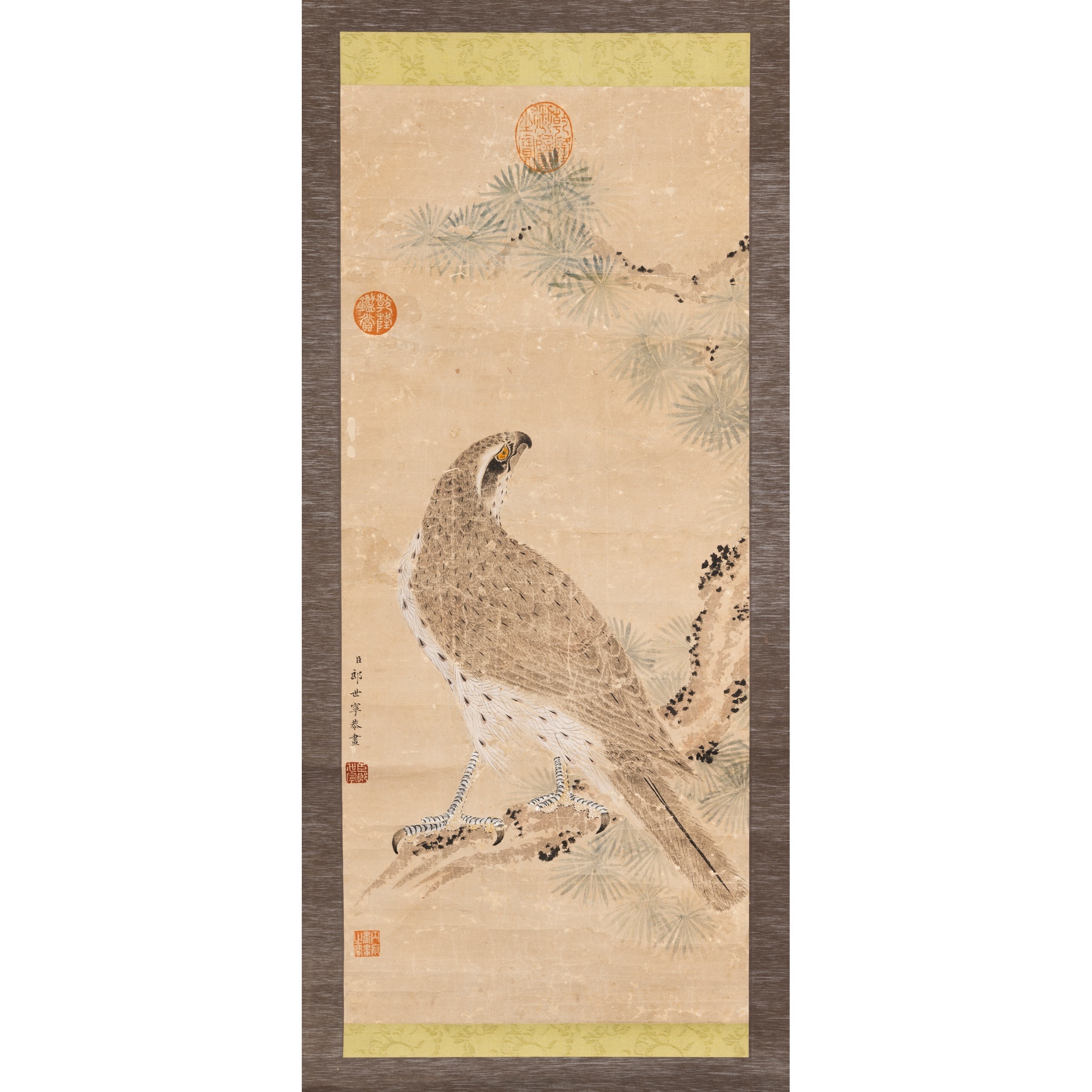 TWO INK SCROLL PAINTINGS