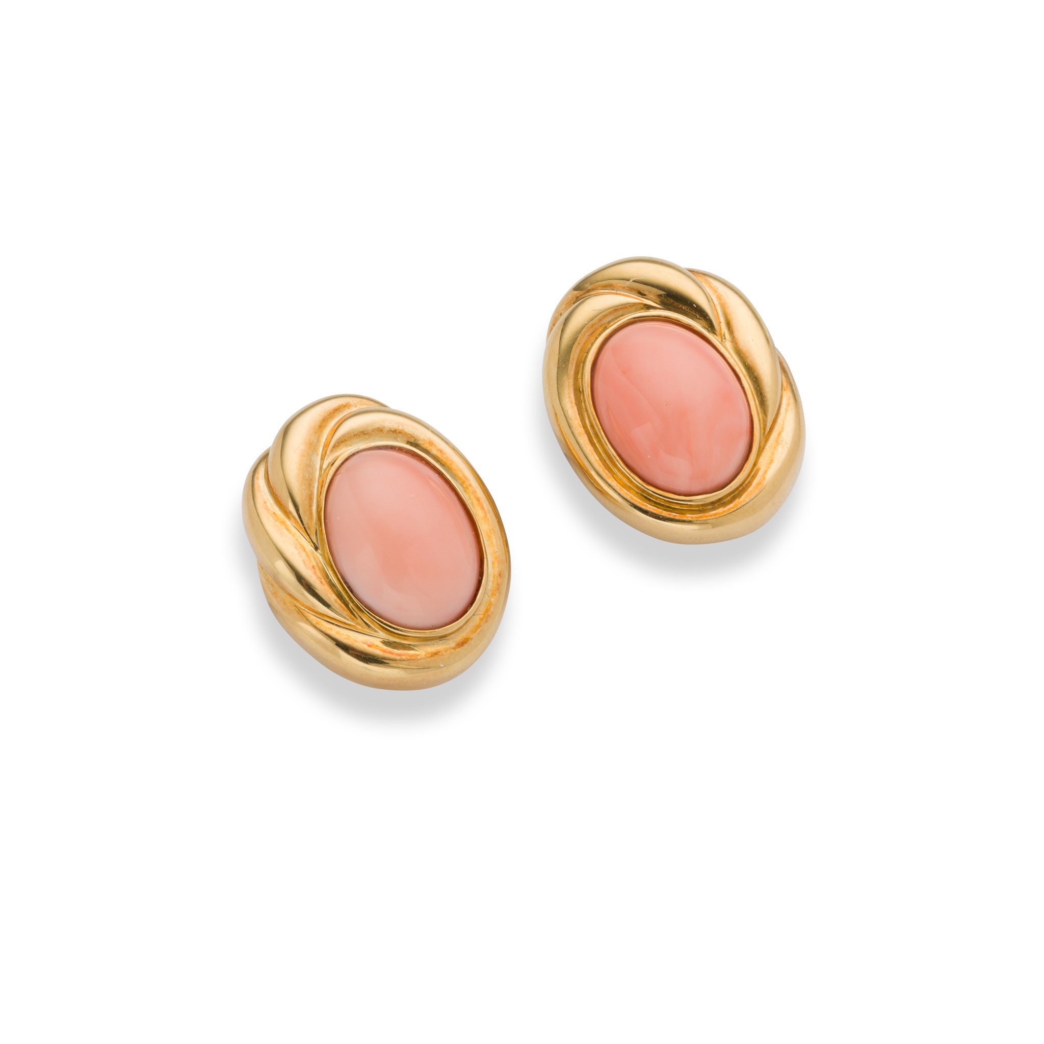 Asprey: A pair of coral earrings