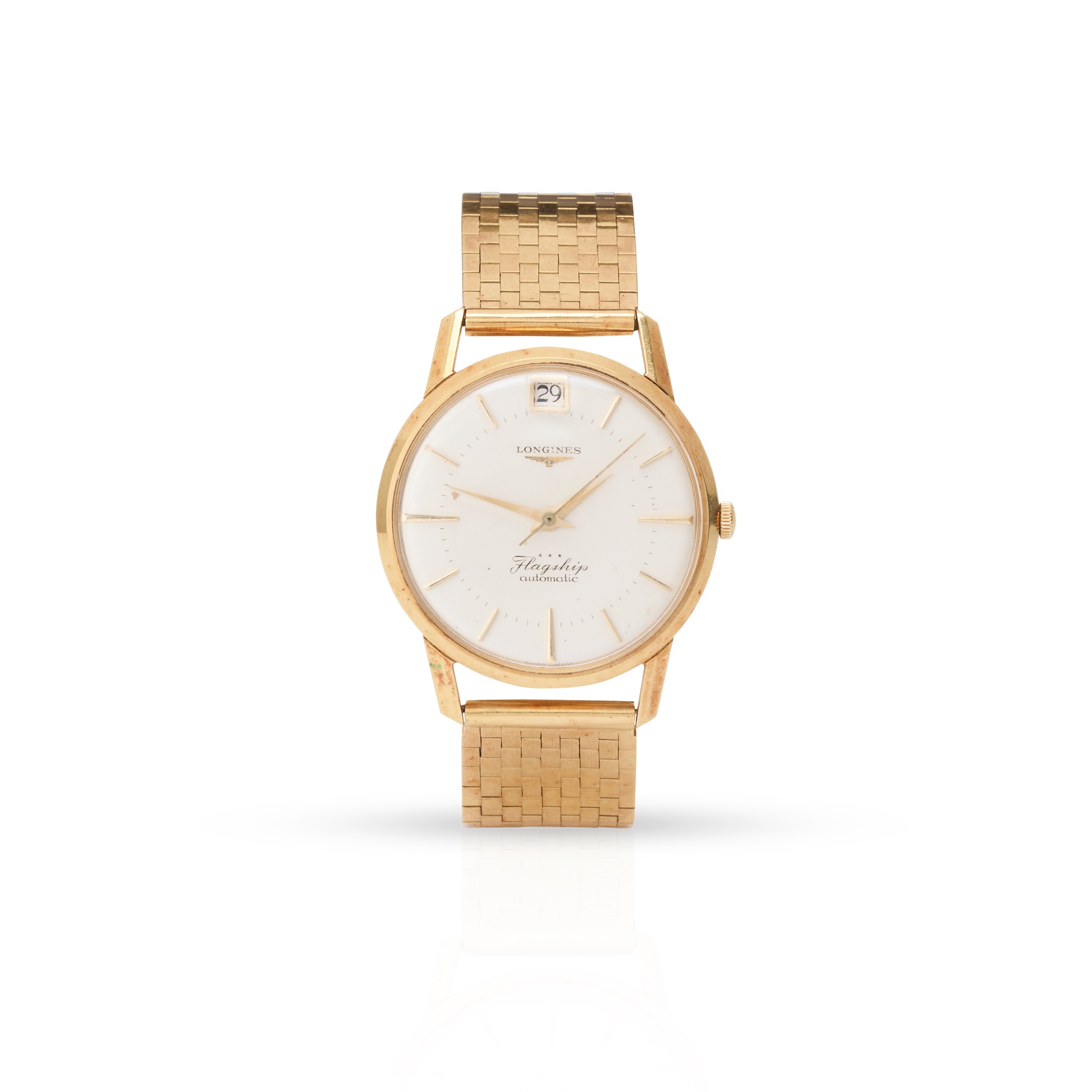 Longines: a gold wristwatch