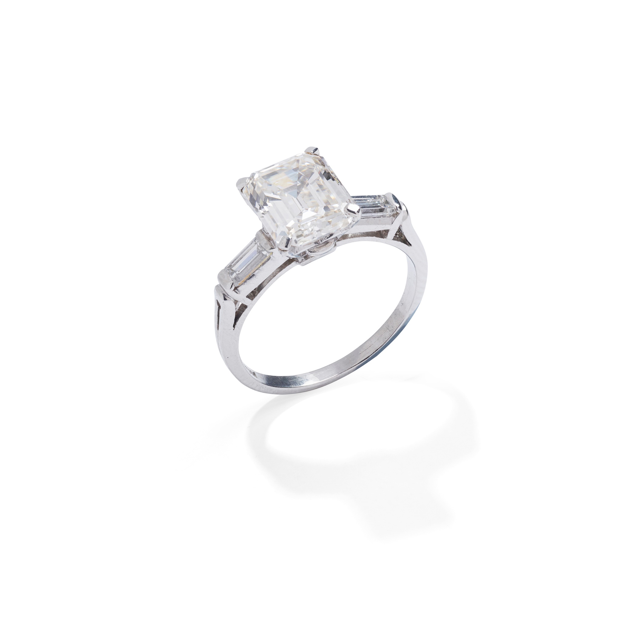 A diamond single-stone ring