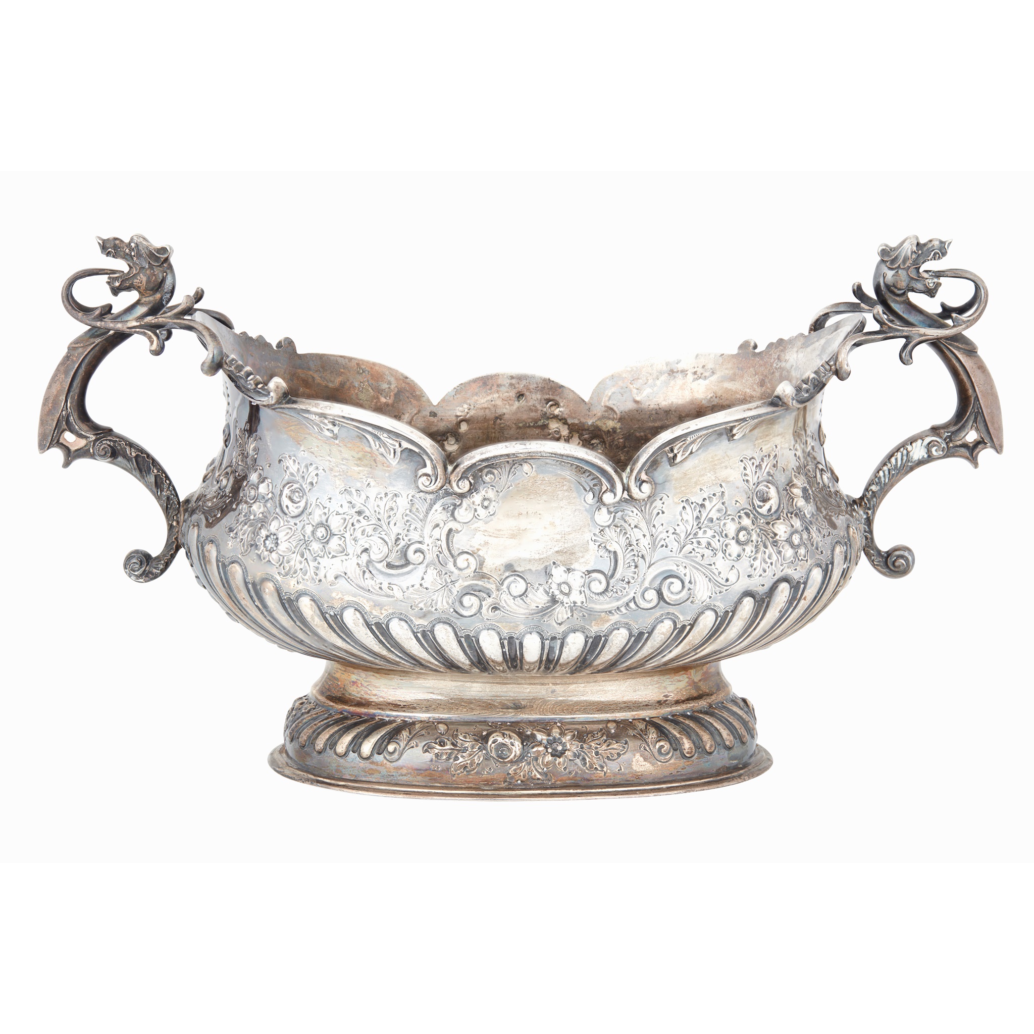 A late Victorian twin-handled centrepiece
