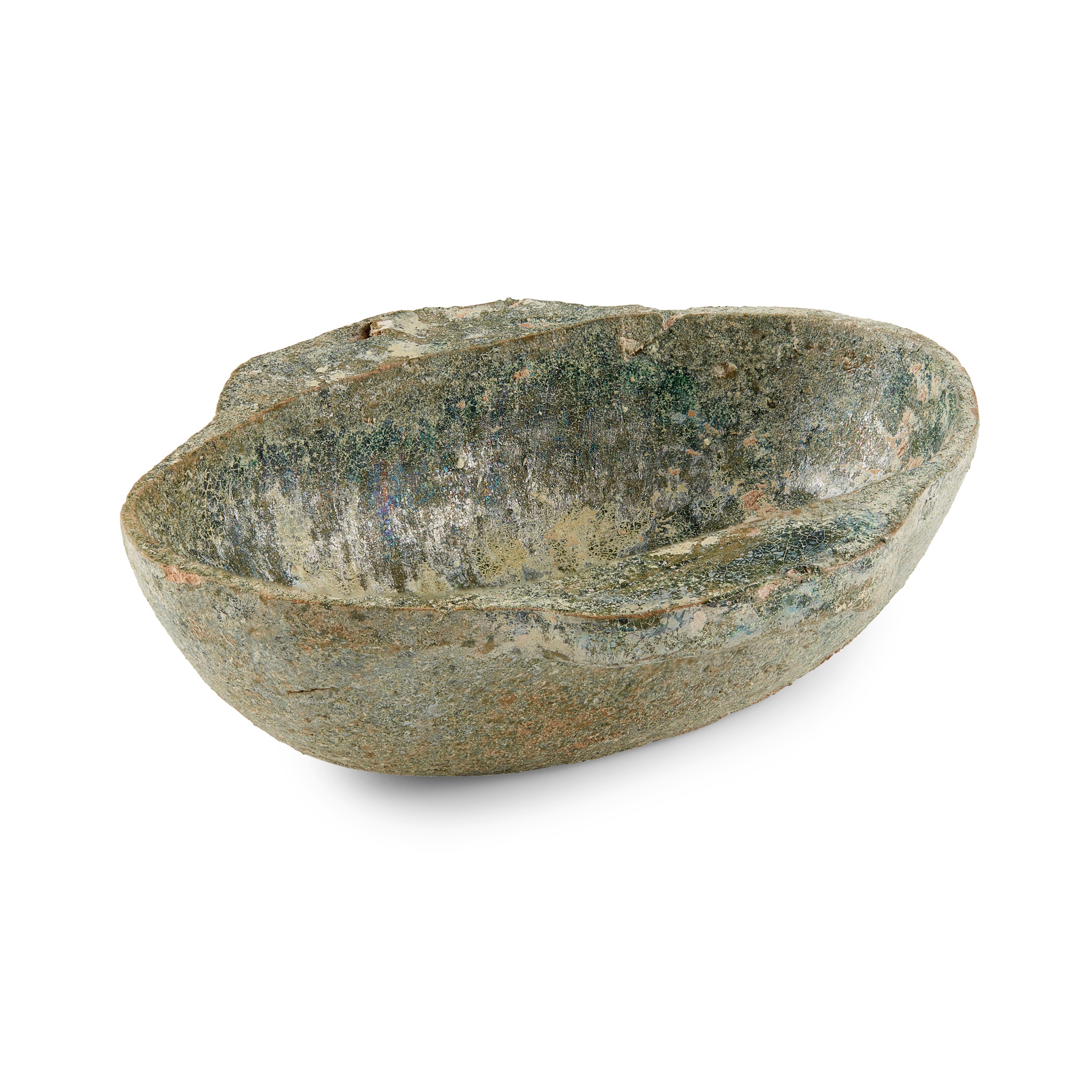 GREEN-GLAZED EAR CUP