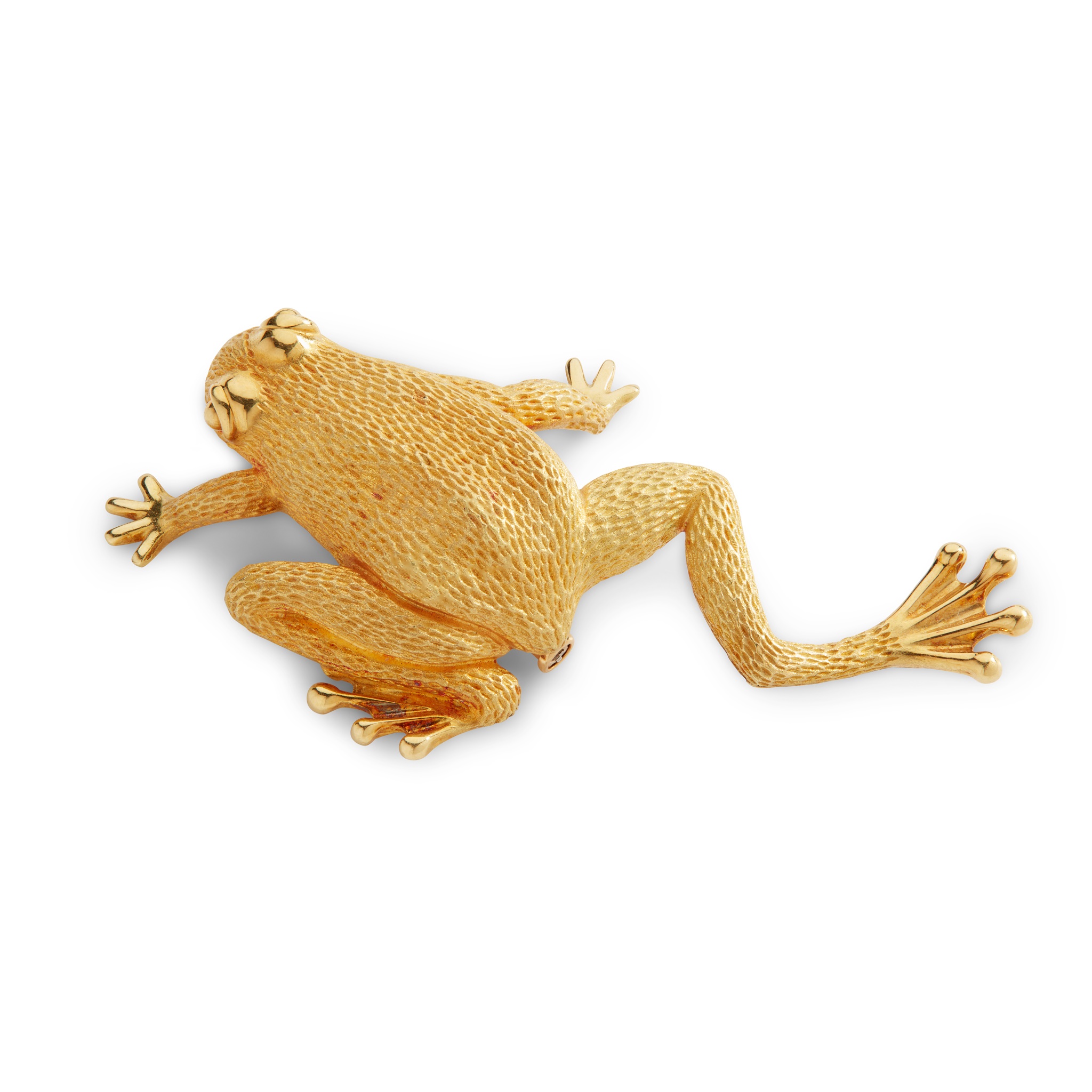 A novelty frog brooch, by Henry Dunay