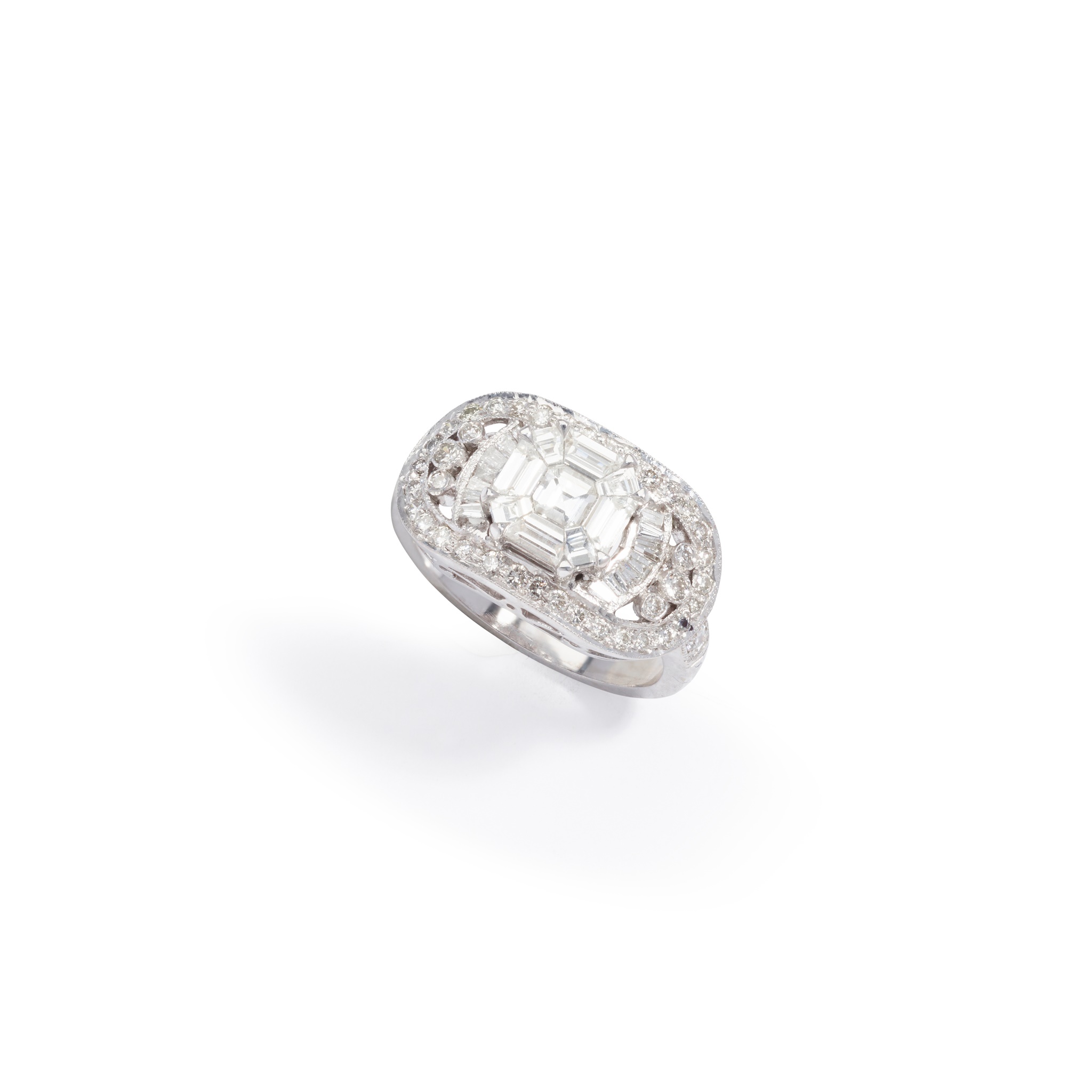 A diamond dress ring