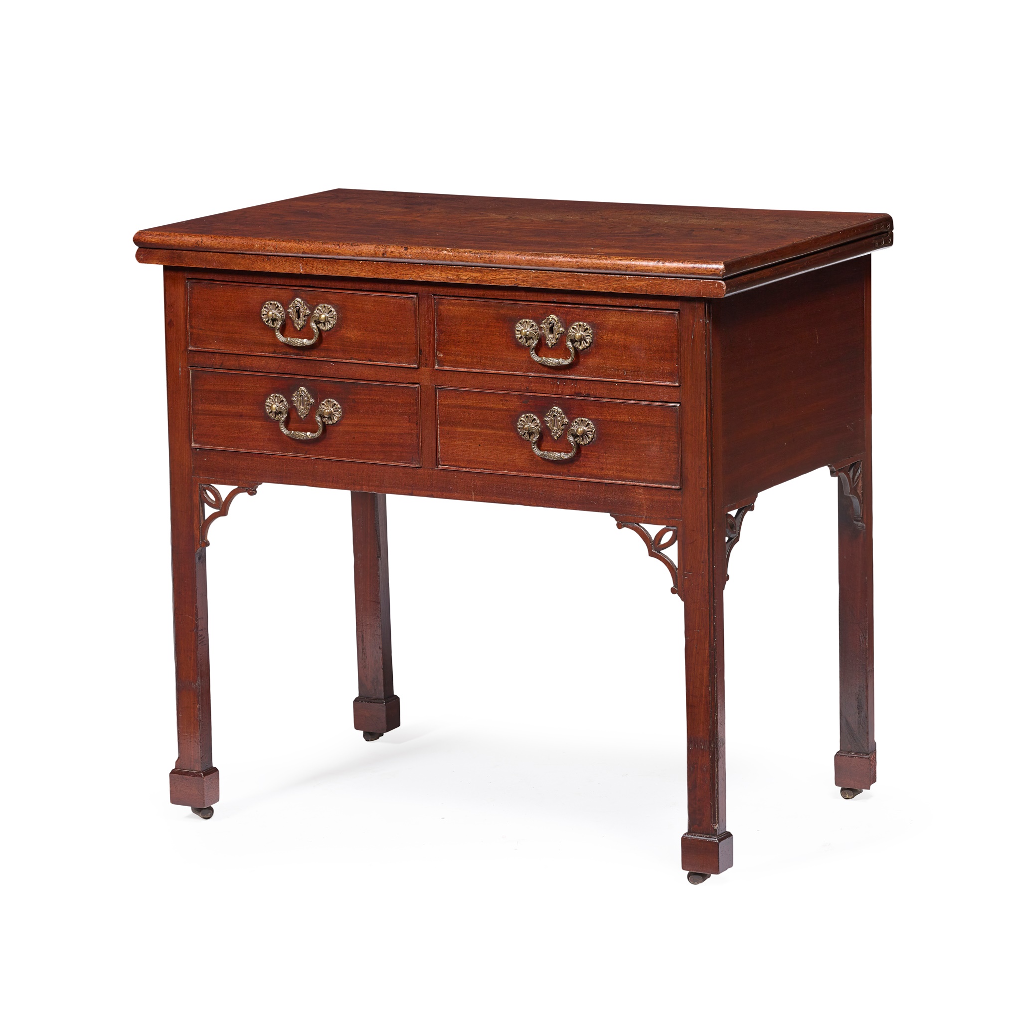 EARLY GEORGE III MAHOGANY METAMORPHIC LOW BOY/ SUPPER TABLE