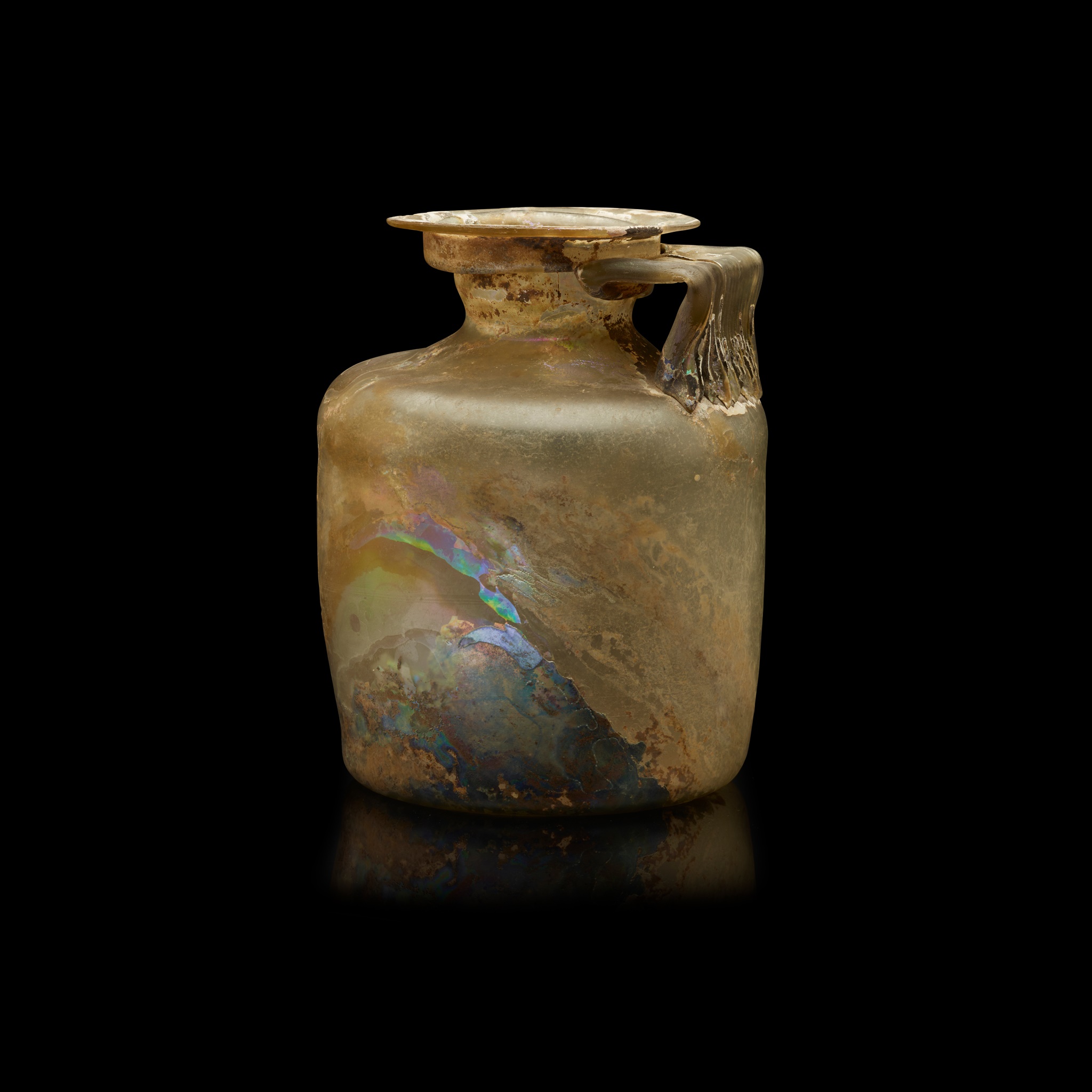 ROMAN GLASS ONE HANDED BOTTLE