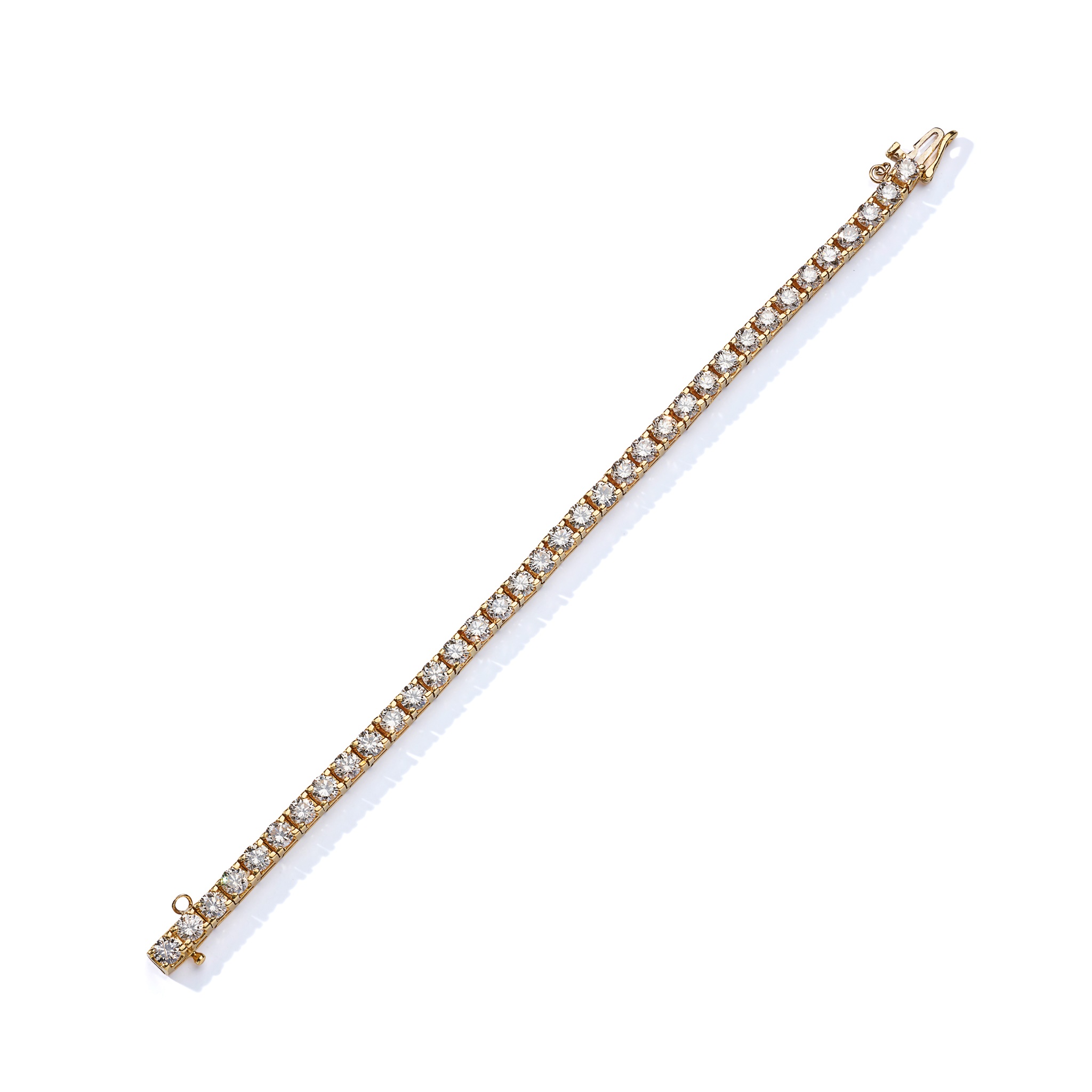 A diamond line bracelet
