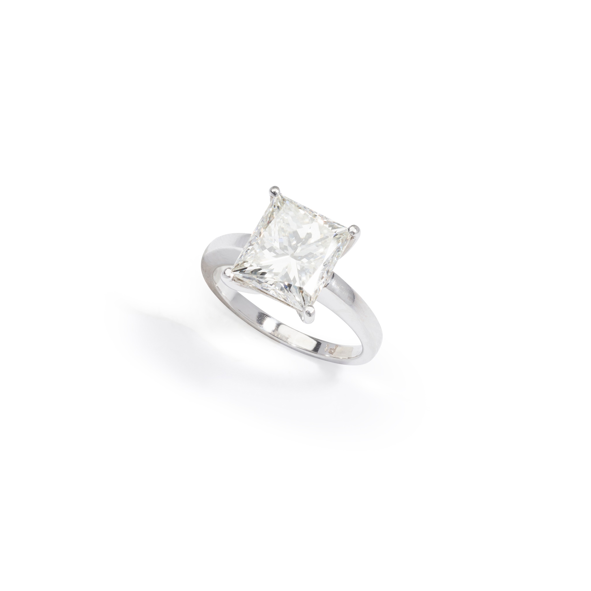 A diamond single-stone ring