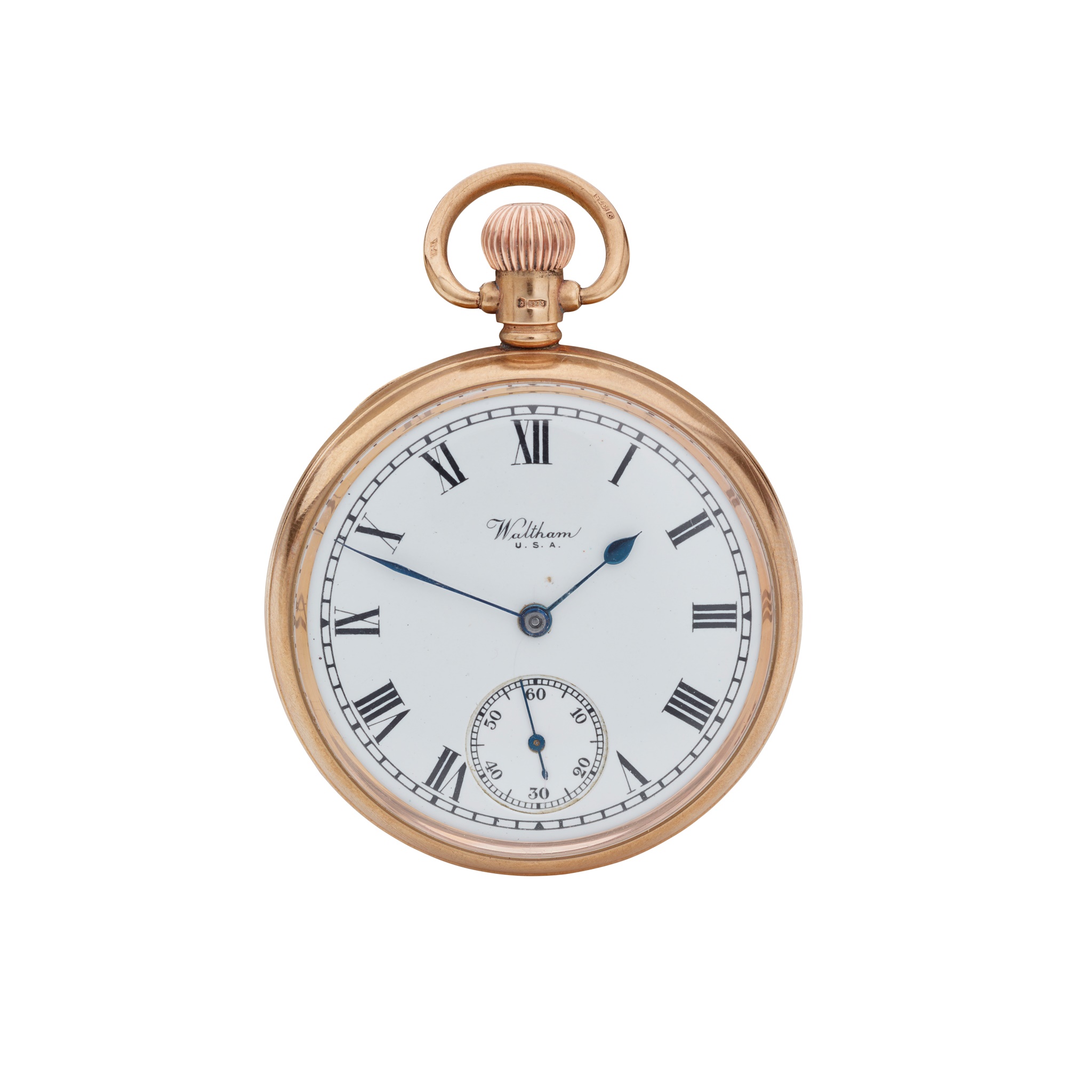 Waltham: a 9ct gold pocket watch