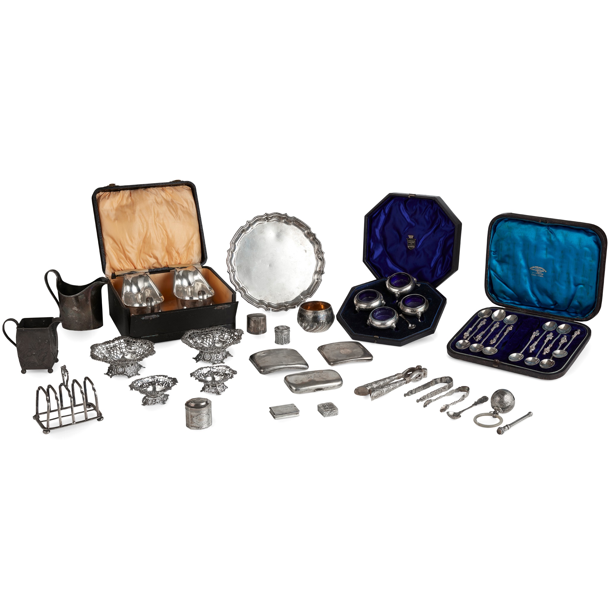 A miscellaneous collection of silver