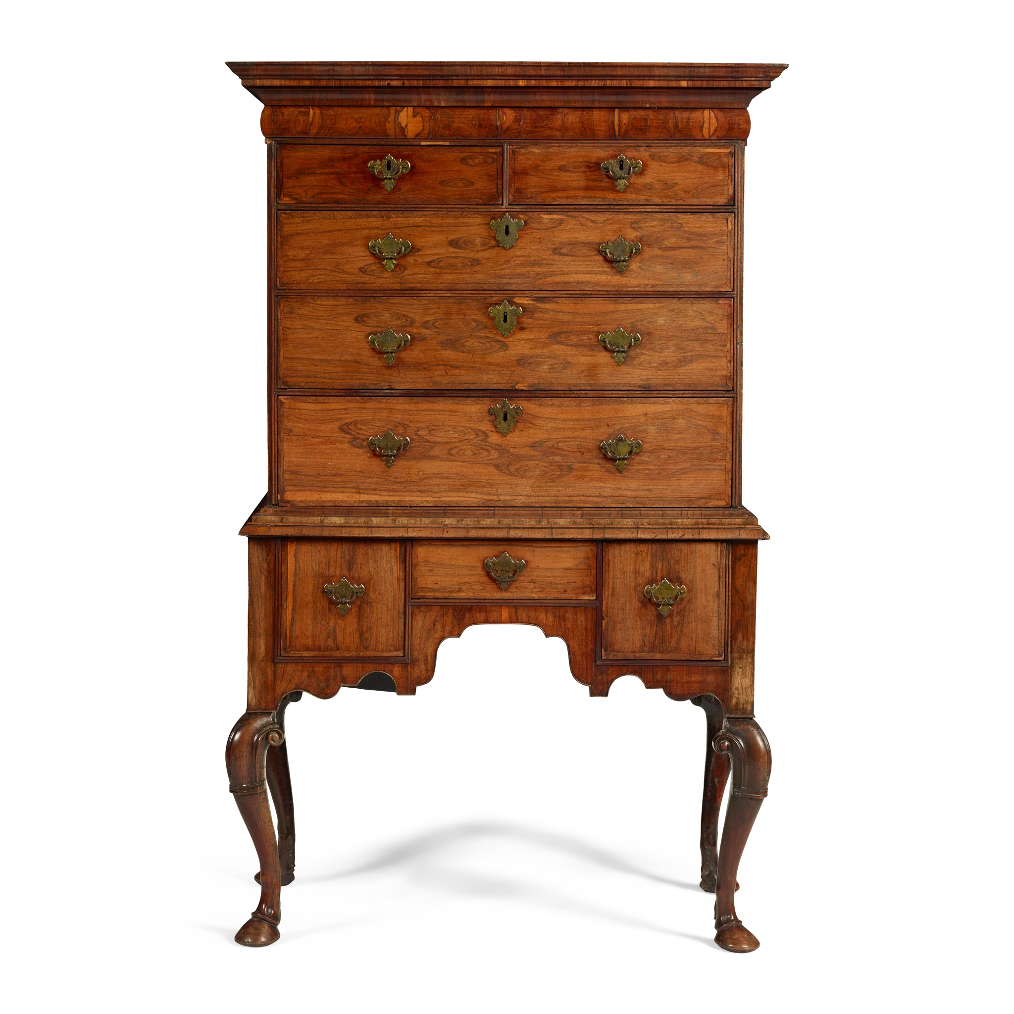 GEORGE I WALNUT CHEST-ON-STAND