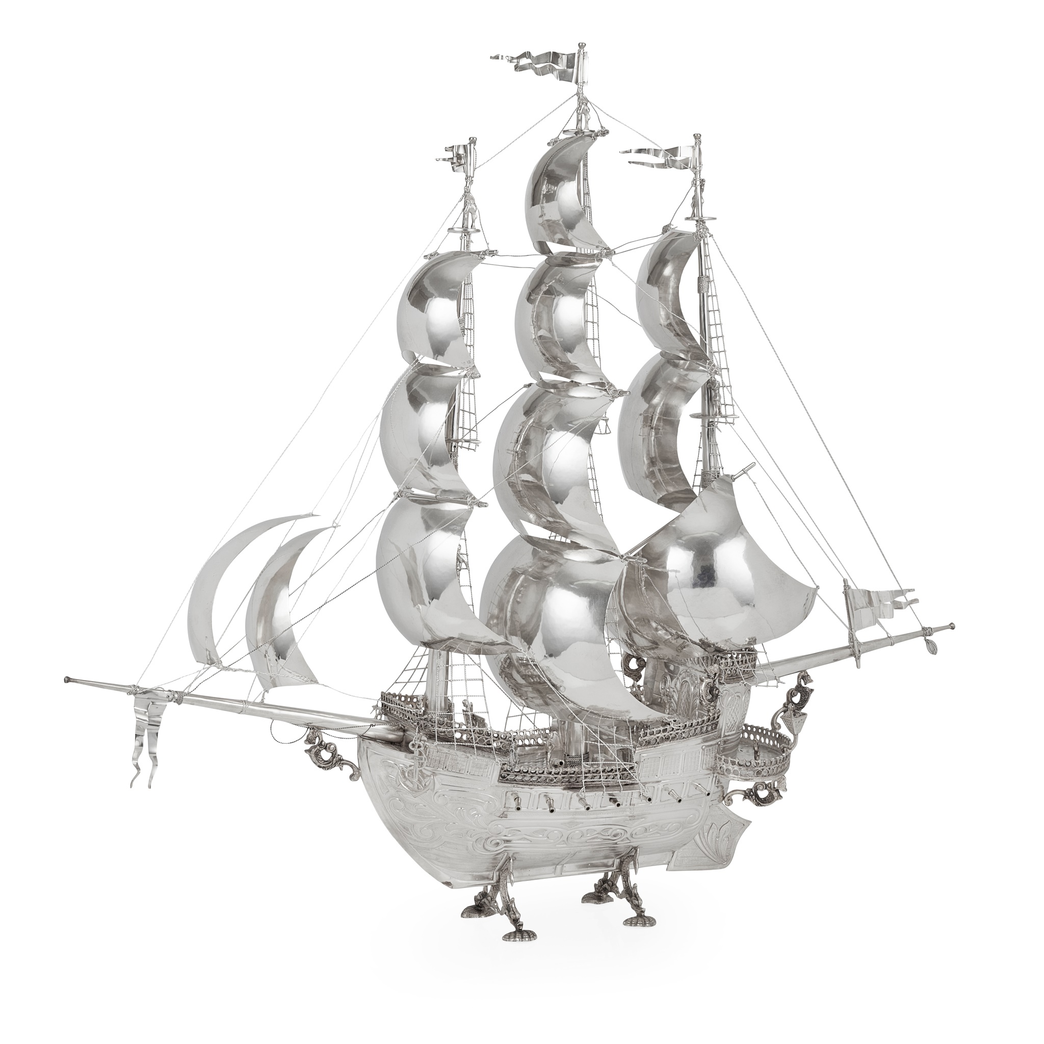 A 20th-century Spanish three masted Nef